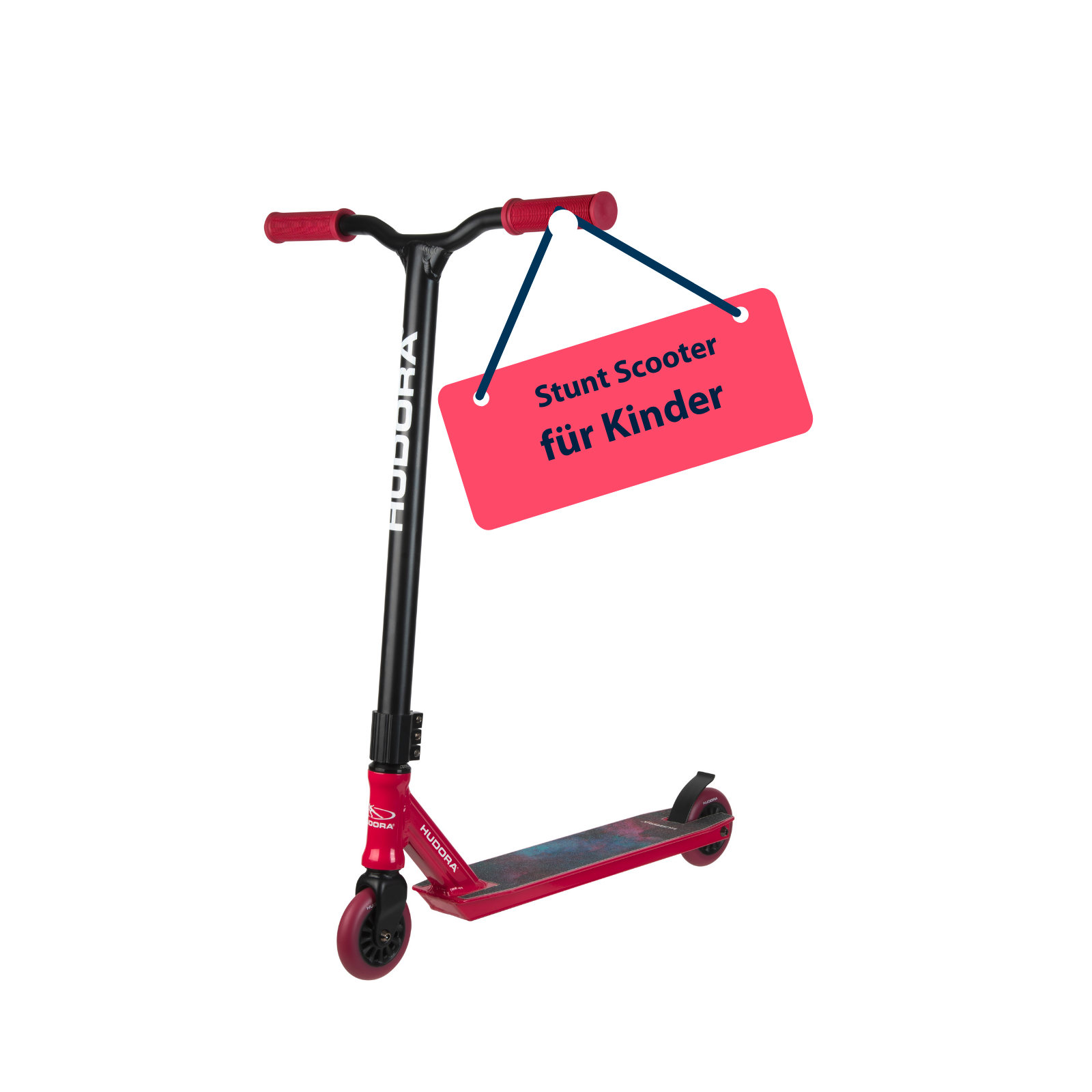 HUDORA Stunt Scooter XQ-13.1, berry