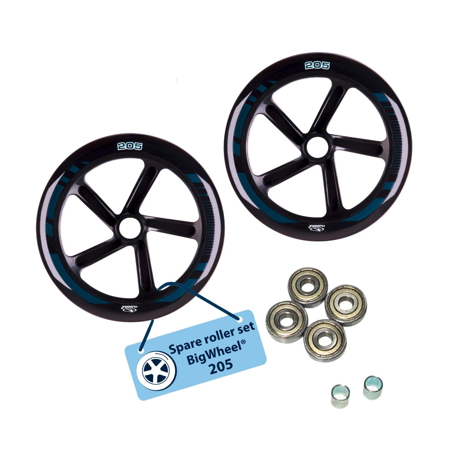 HUDORA Ersatzrollenset schmal für HUDORA BigWheel® 205
