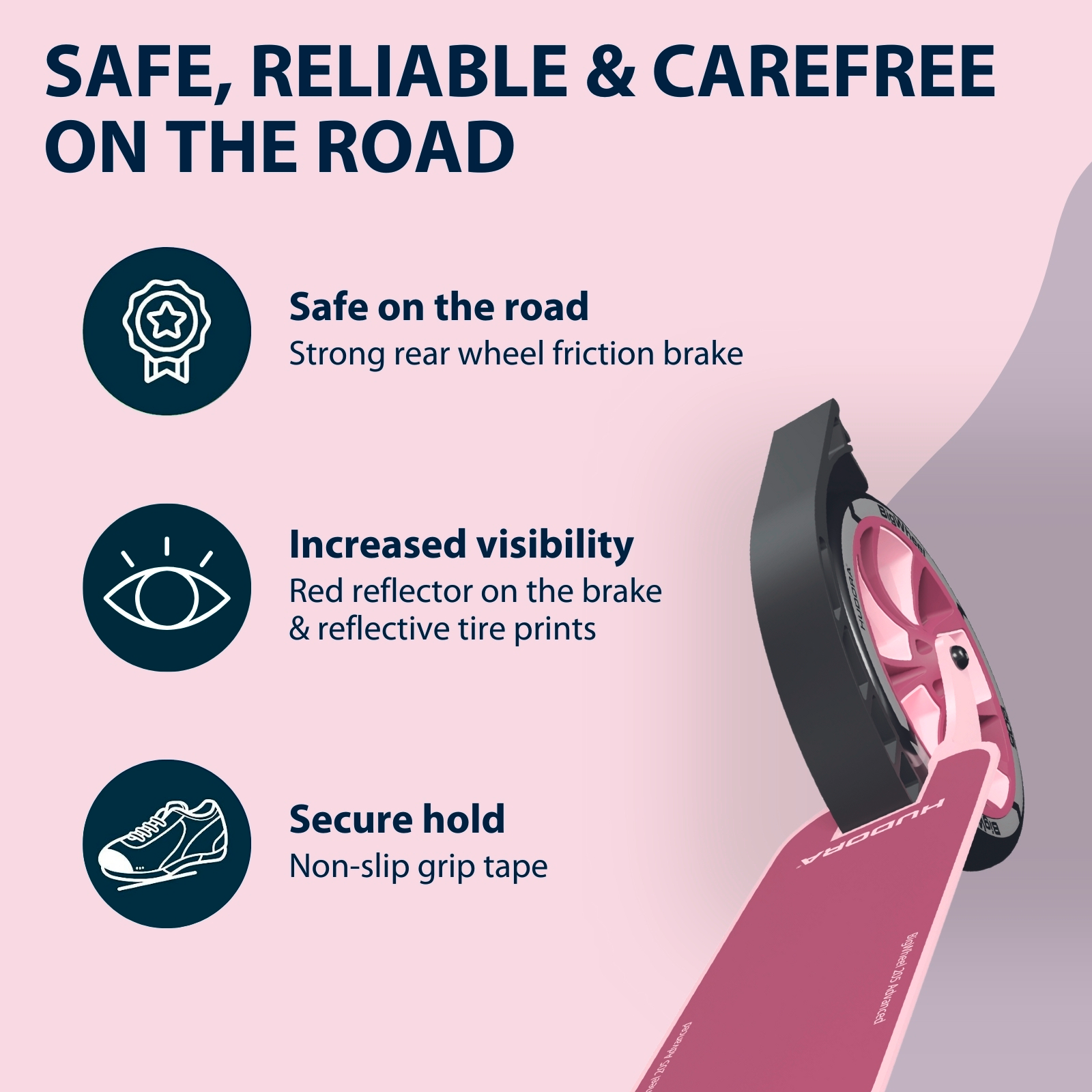 HUDORA BigWheel® 205 Advanced, Rosé, image 5 from 7