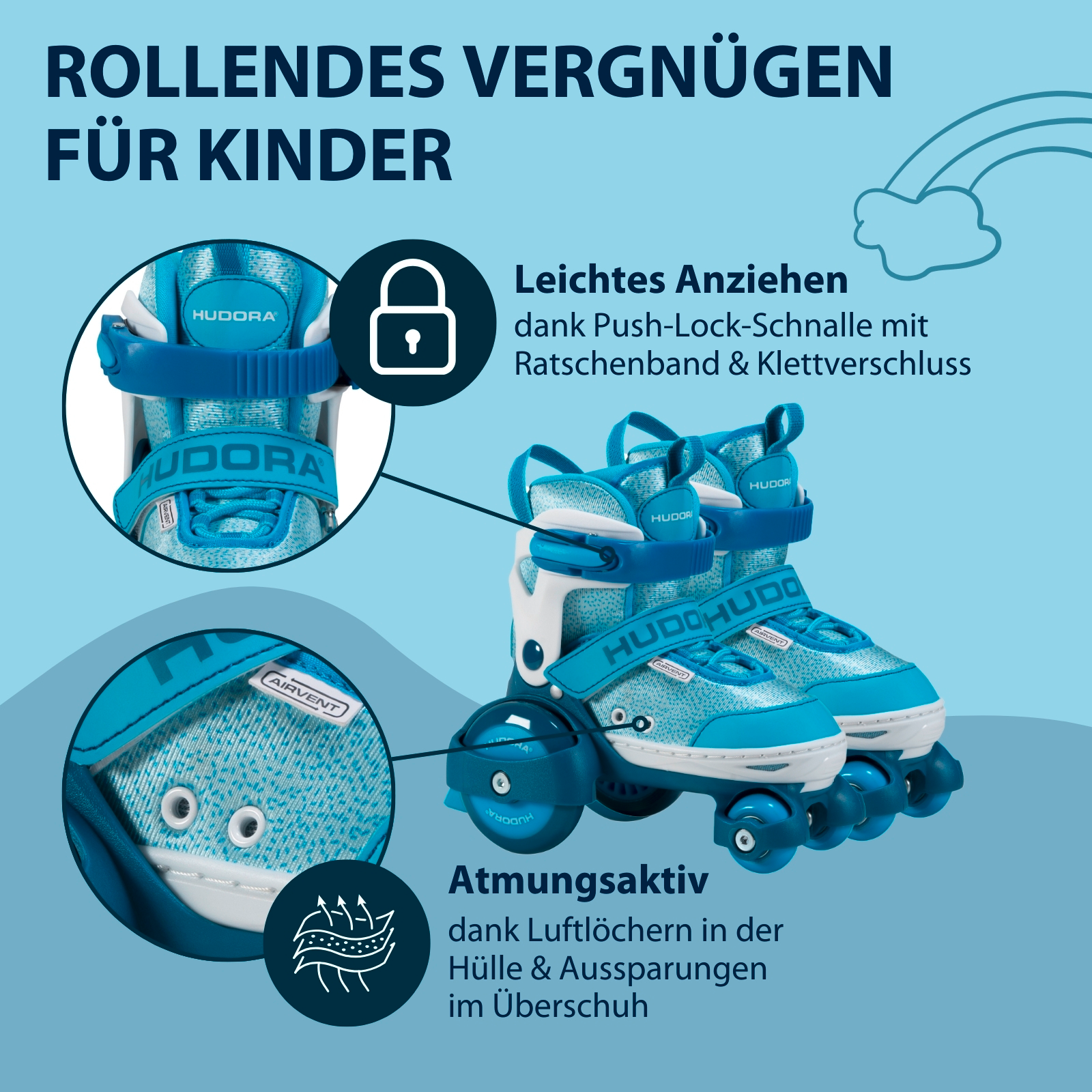 Rollschuh My First Quad, cyan, Gr. 26-33, Bild 4 von 7