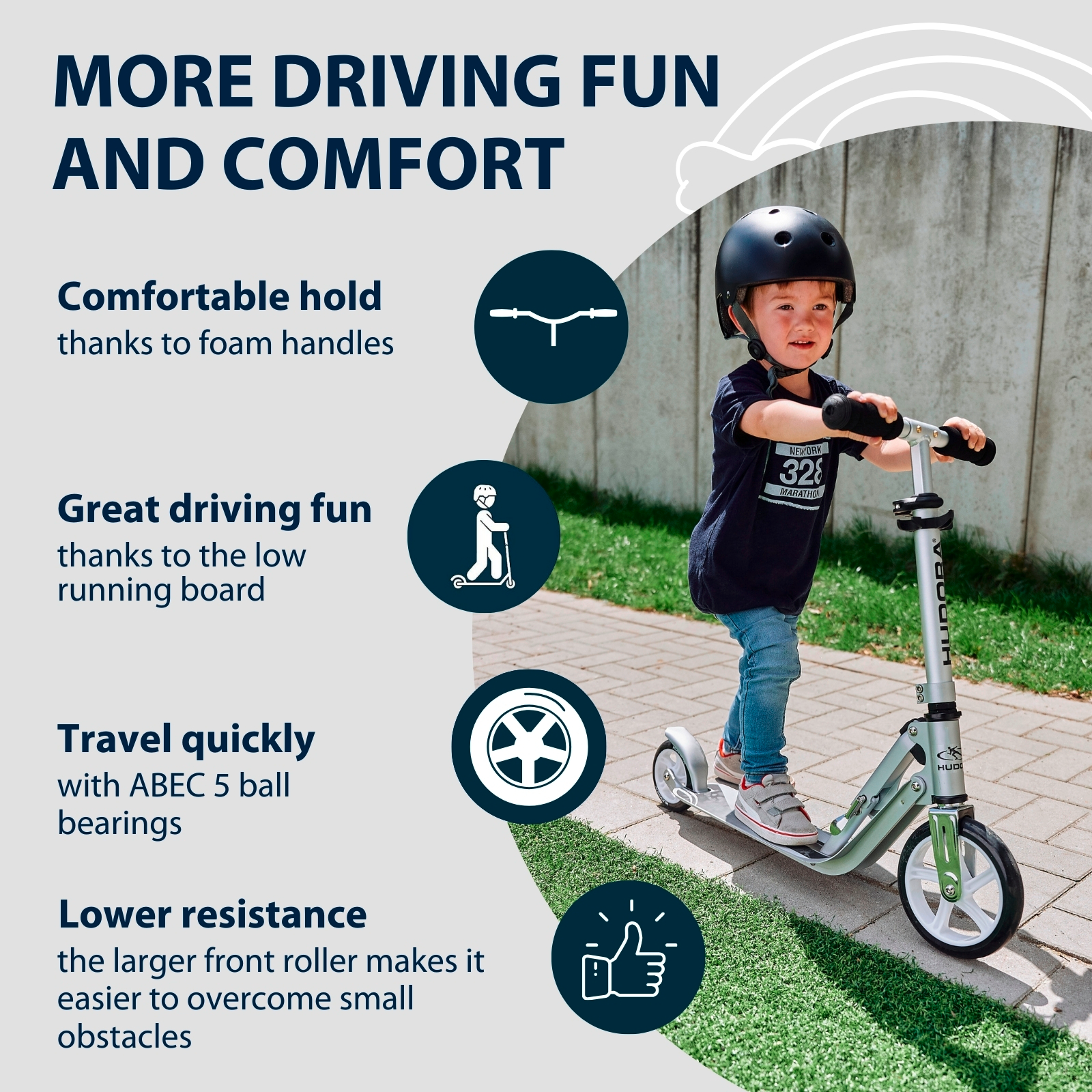 HUDORA Little BigWheel®, Scooter silver "Exclusive Edition", image 3 from 7