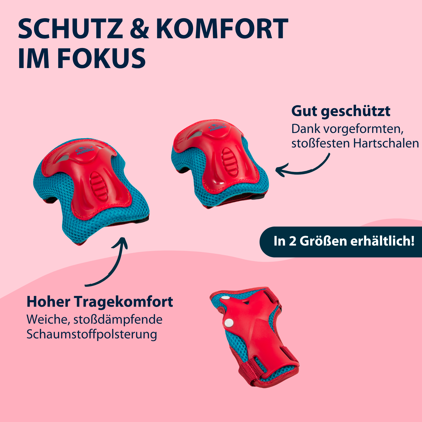 HUDORA Protektoren Set Kids berry S, Bild 4 von 6