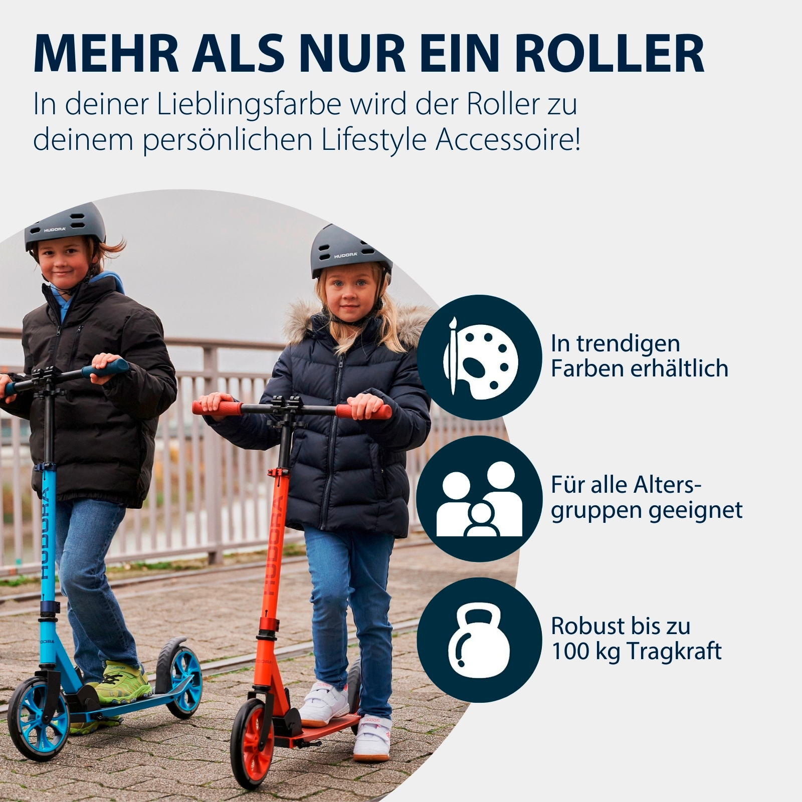HUDORA Scooter Up 200, iron, Bild 6 von 7