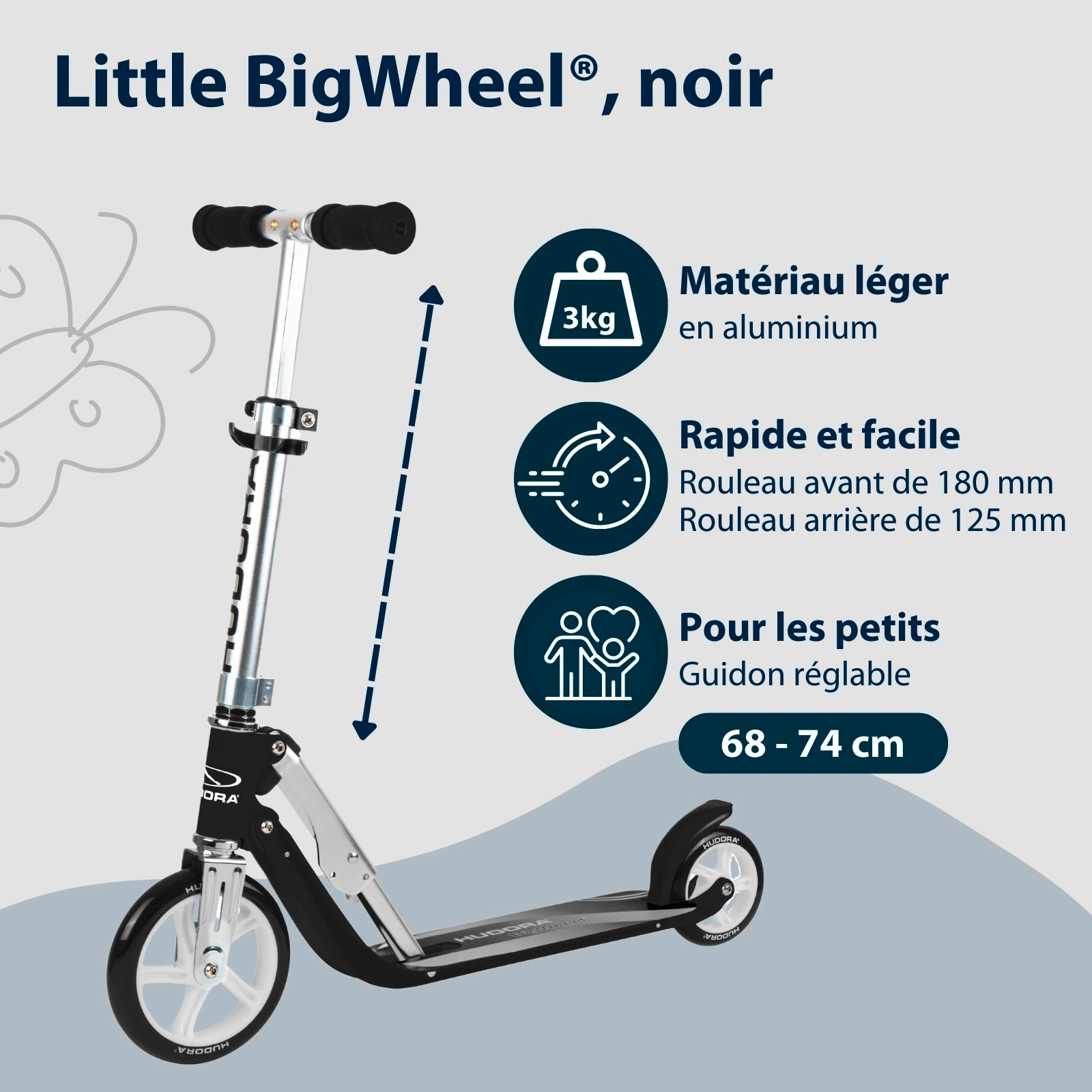 HUDORA Little BigWheel® - Trottinette à roulettes, image 2 from 7
