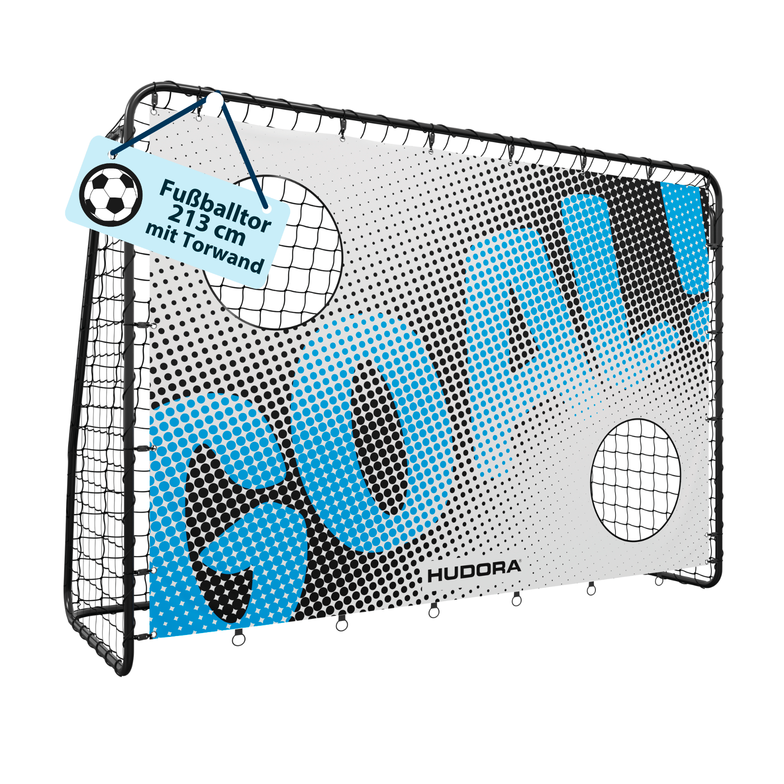 HUDORA Fußballtor Trainer mit Torwand Motiv Goal