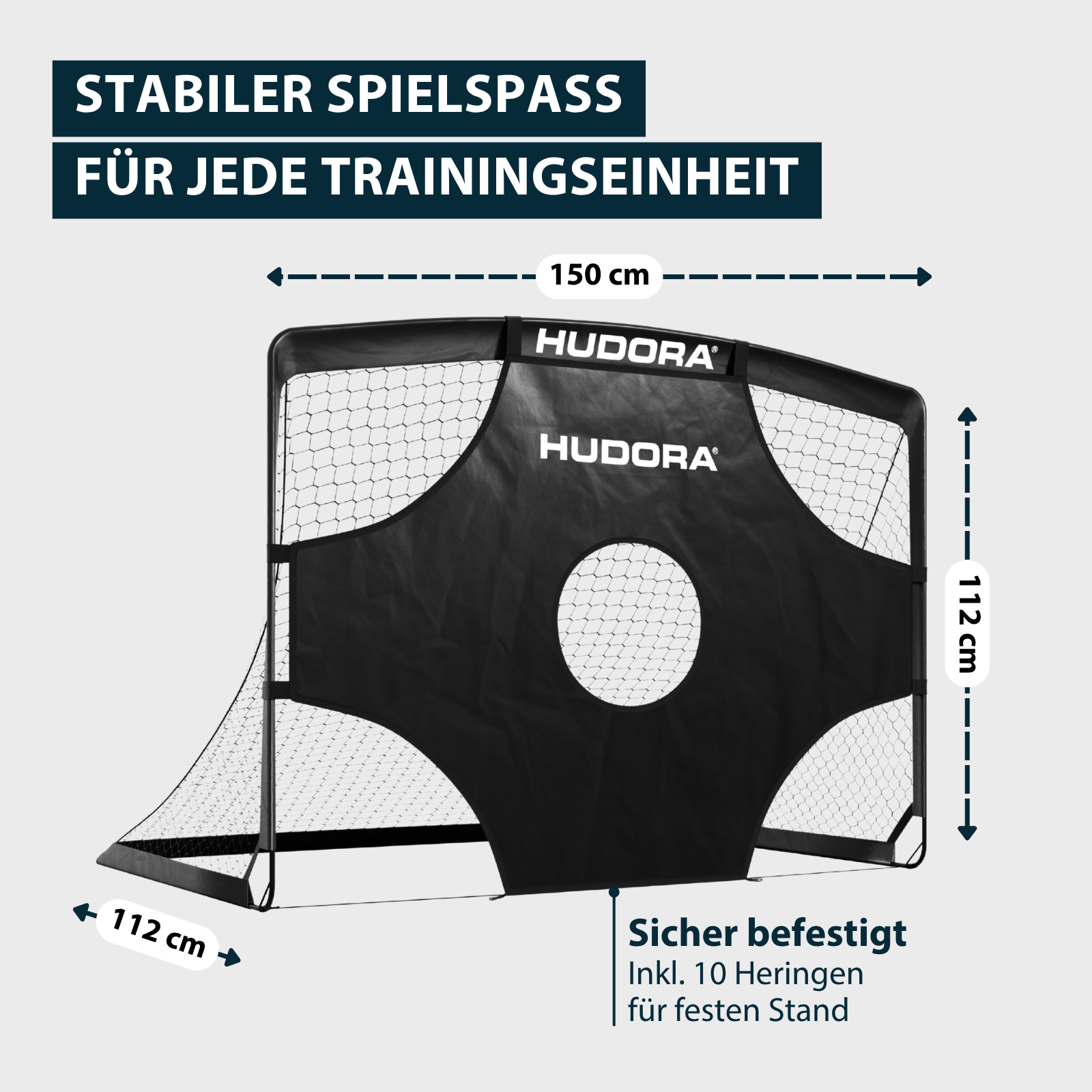 HUDORA Fußballtor PopUp Target 150 (2er-Set) Black, Bild 6 von 7