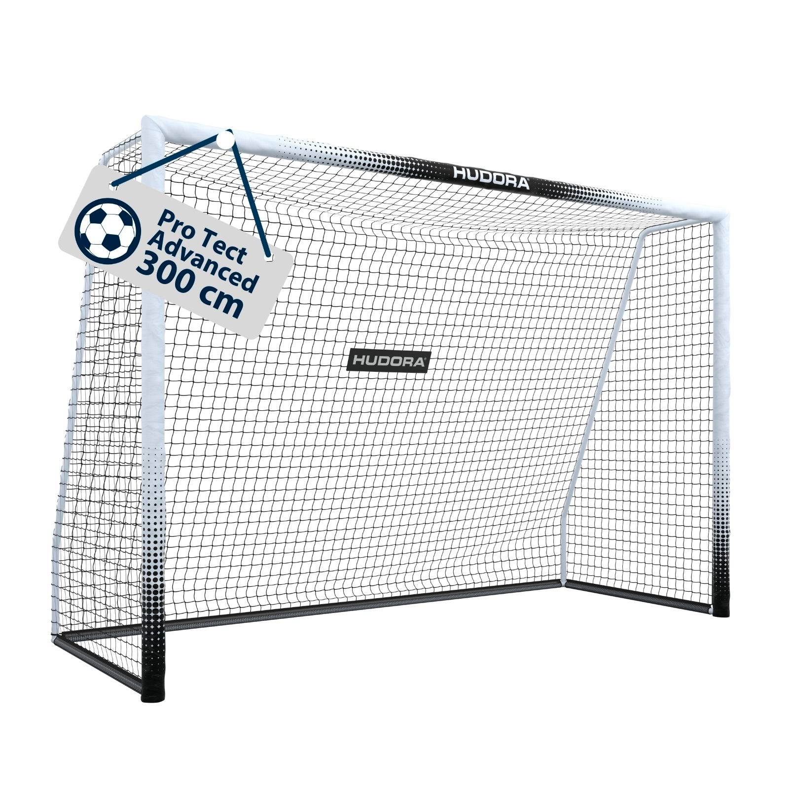 HUDORA Football Goal Pro Tect 300 Advanced White