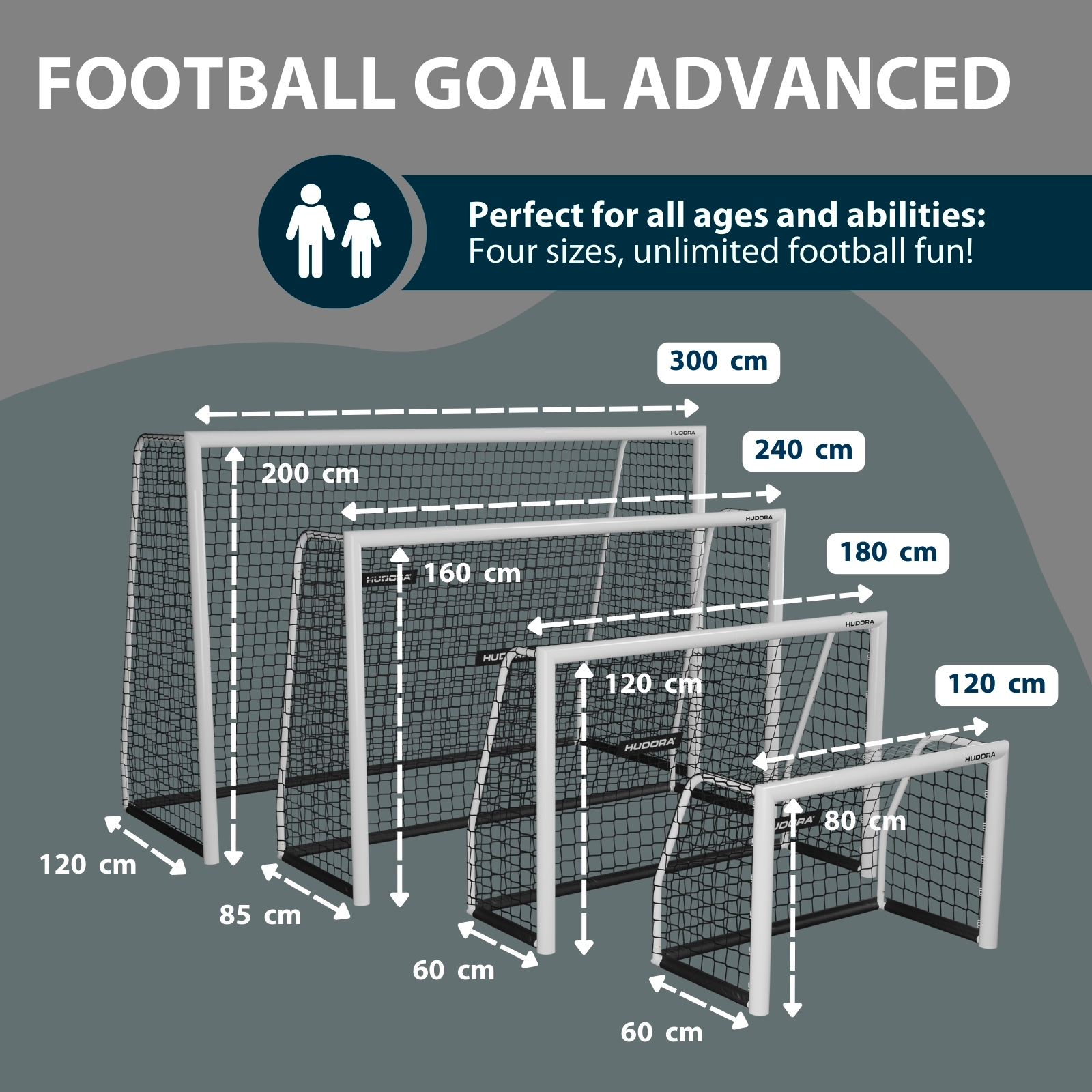 HUDORA football goal Advanced 240, image 2 from 7