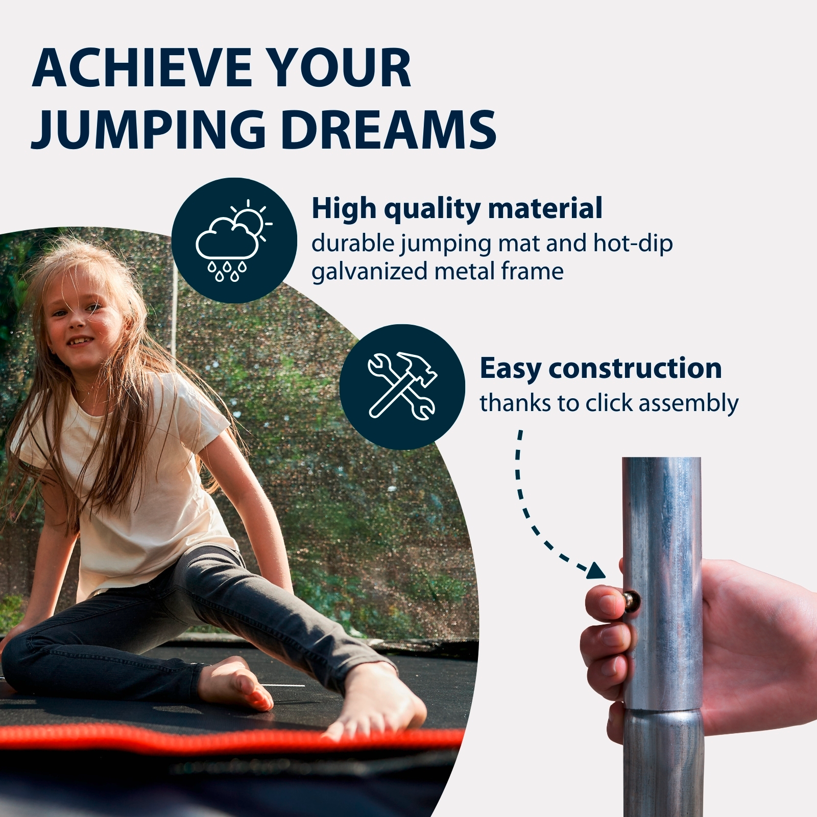 HUDORA First Trampoline 400V, image 4 from 7