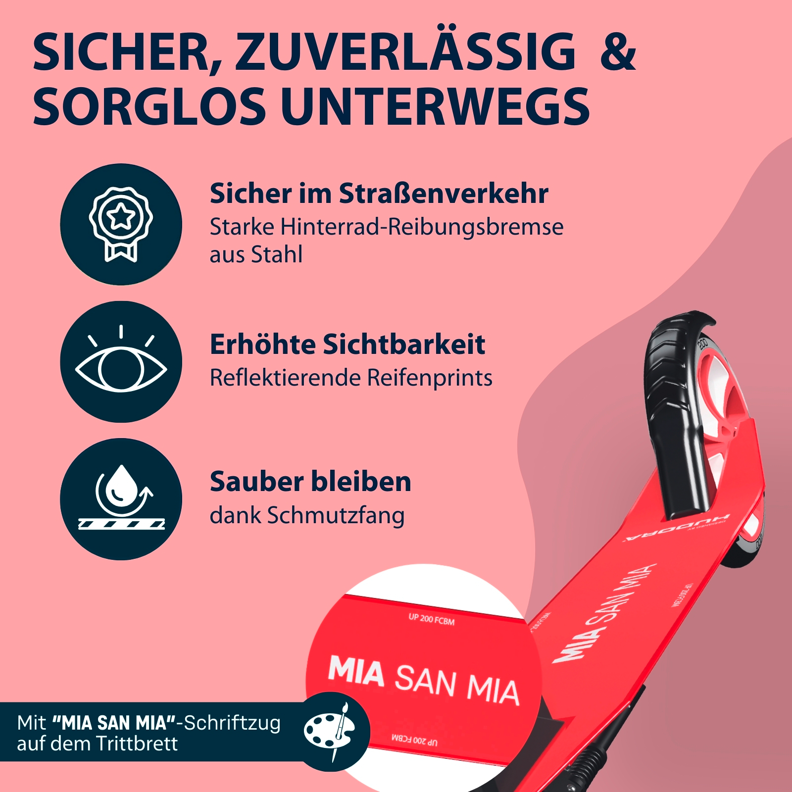 HUDORA Scooter Up 200,  FC Bayern München, Bild 5 von 7