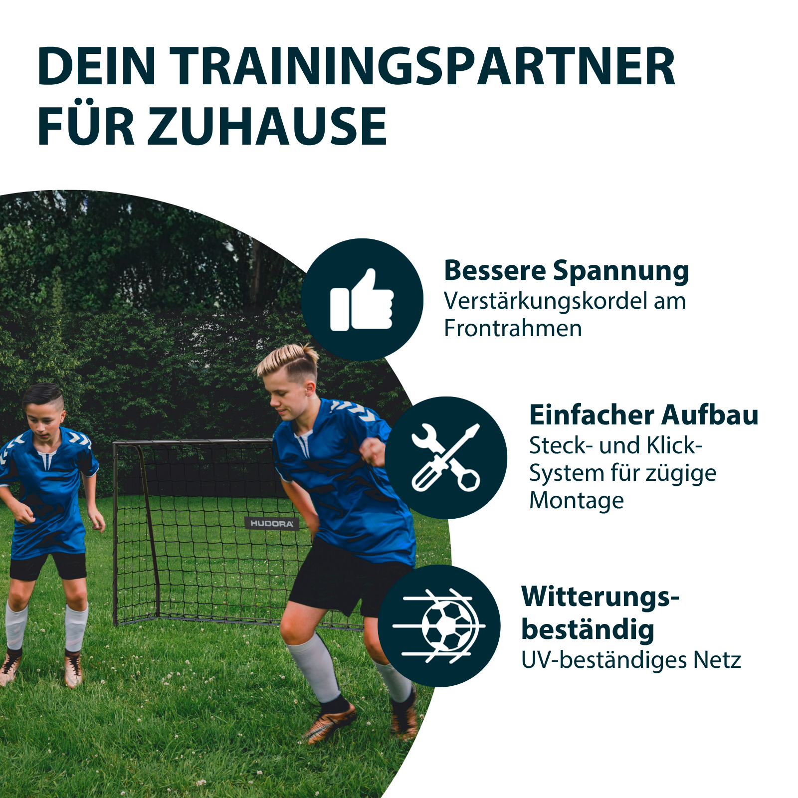 HUDORA Fußballtor TecTo 240, image 4 from 7