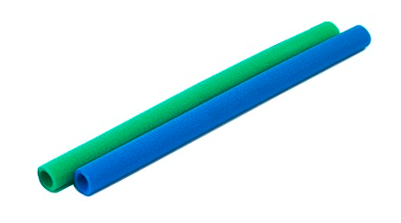 1 Set ( 2 Schaumstoffrohre  ) für Trampoline à 100 cm, 25mm Ø