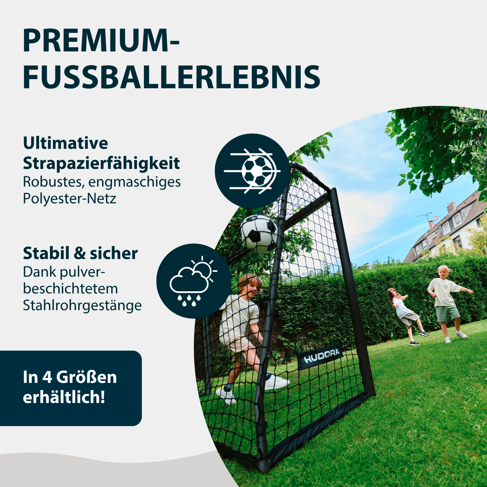 HUDORA Fußballtor Advanced 180 black, Bild 4 von 7