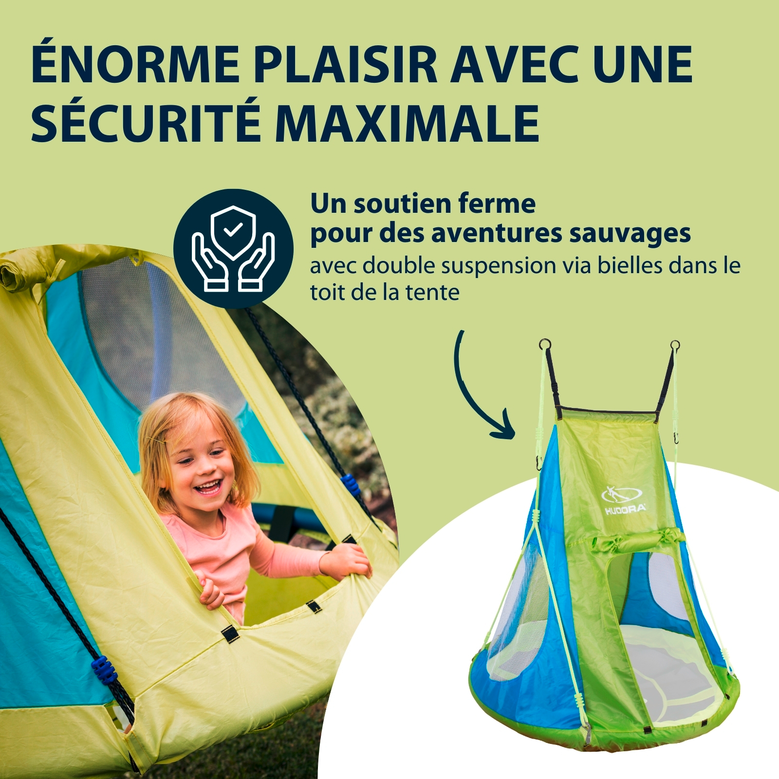 HUDORA Cosy Castle tent for nest swing 110+, image 5 from 7