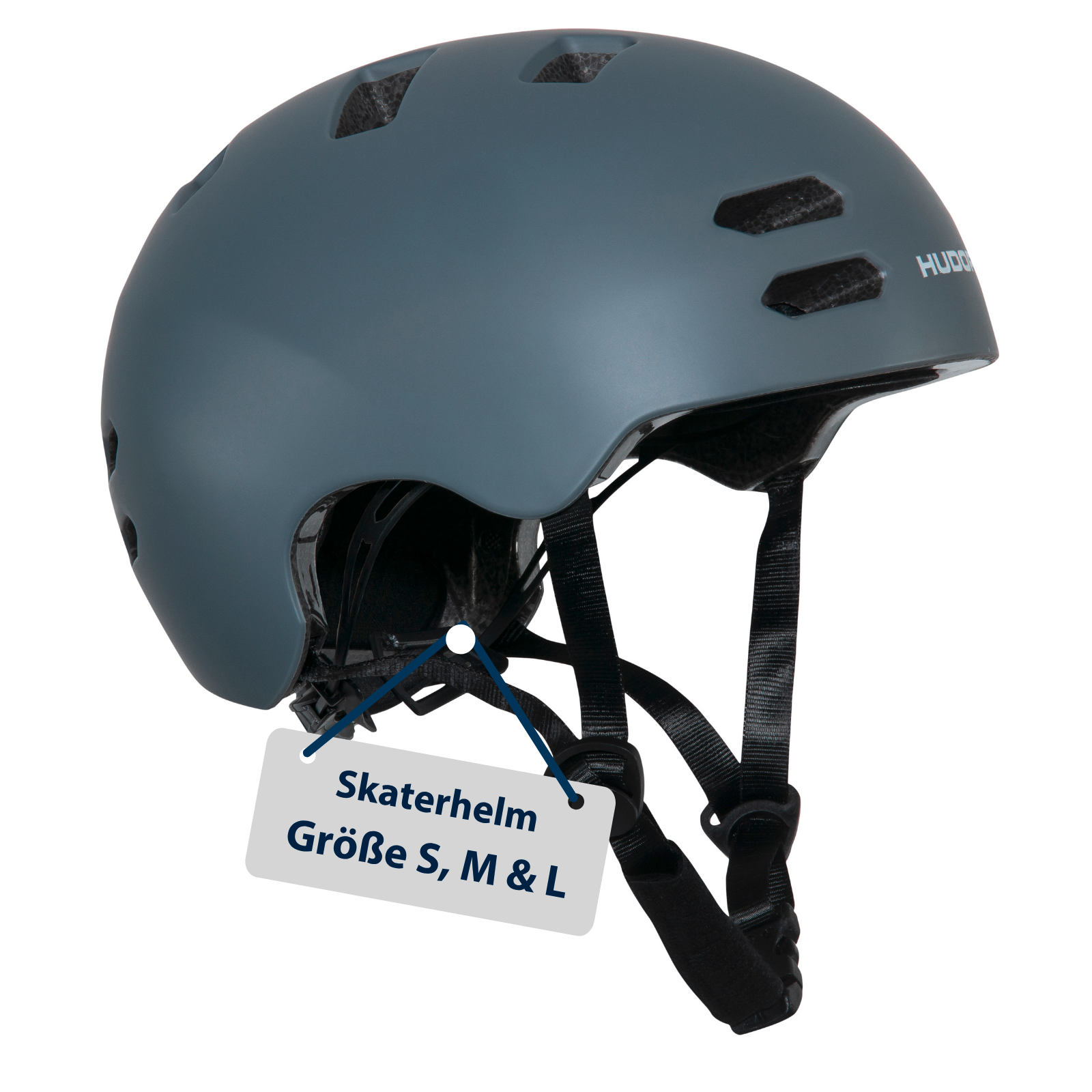 HUDORA skater helmet Allround, size S, graphite
