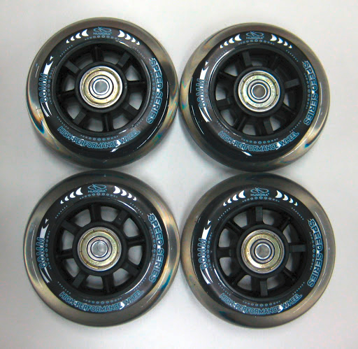 4 Ersatzrollen 80 x 22 mm, 82A, inkl. ABEC-7 Kugellager