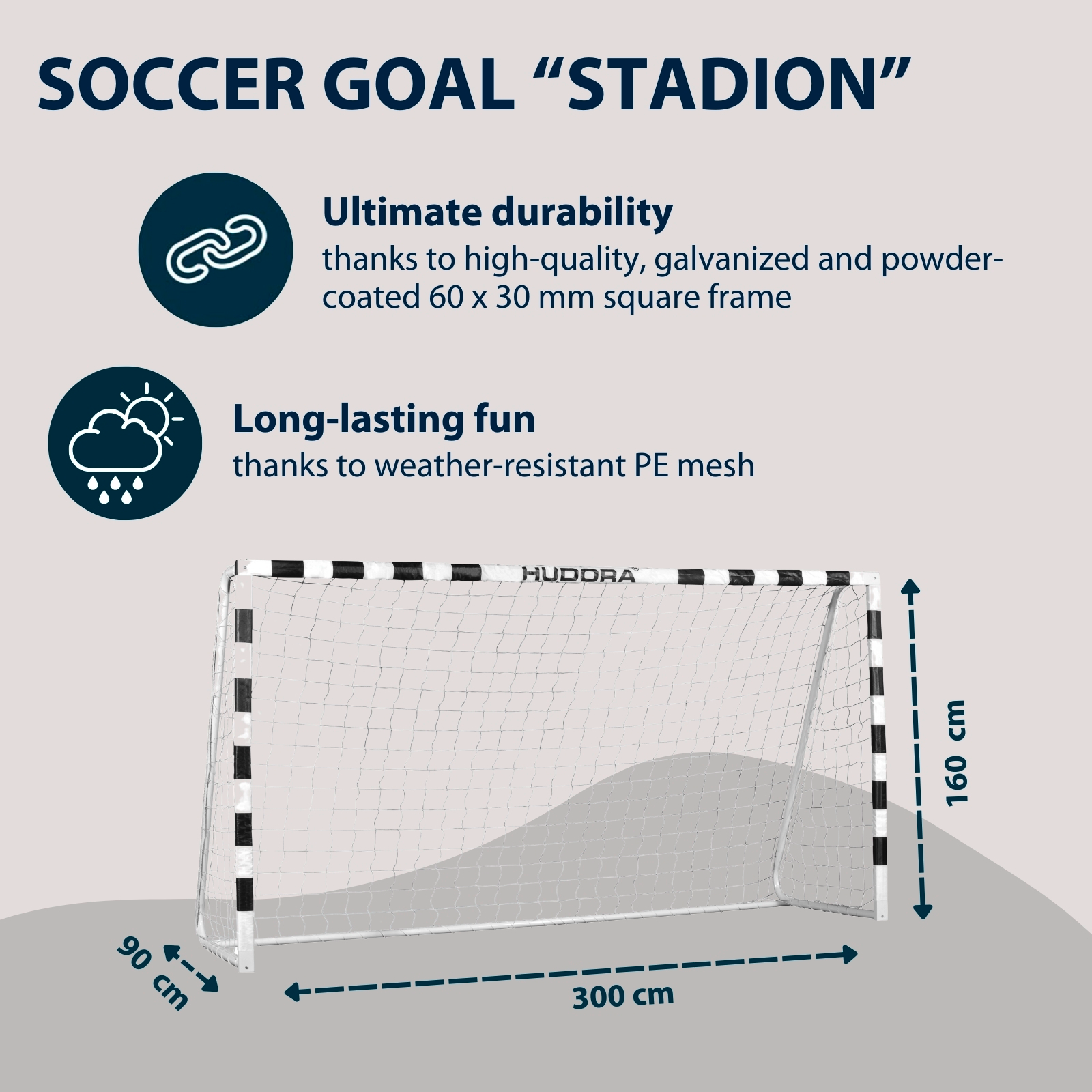 HUDORA football goal stadium, image 2 from 6
