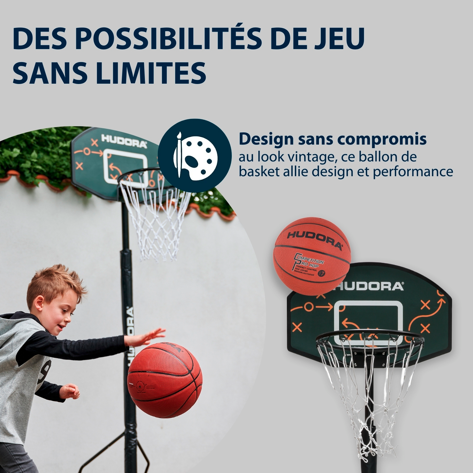 HUDORA Basketball Competition Pro Hop, size 7, image 4 from 5