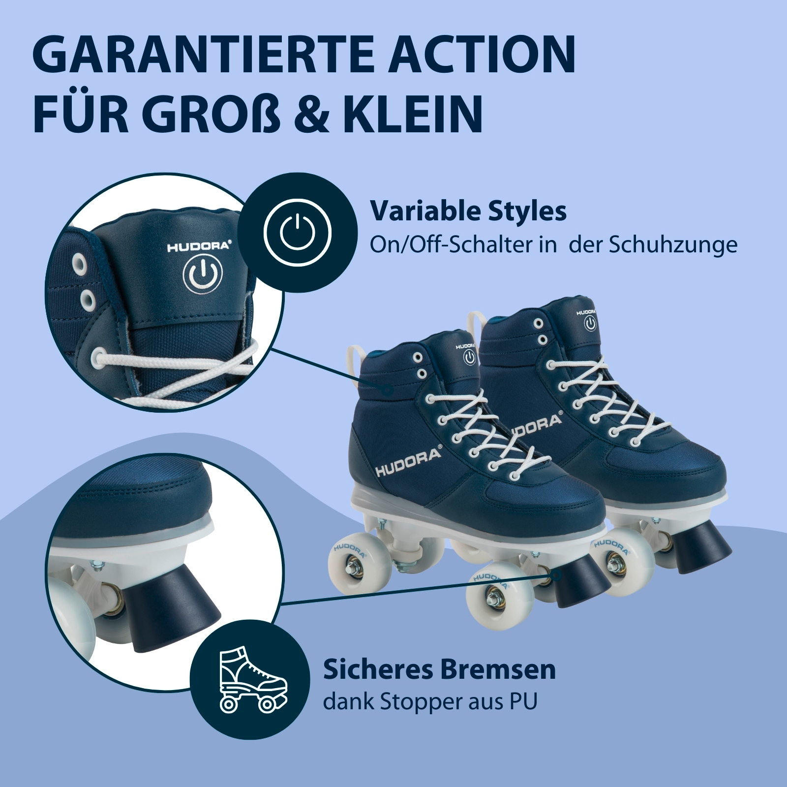 Roller Skates Advanced, navy LED, Gr. 35/36, Bild 4 von 7