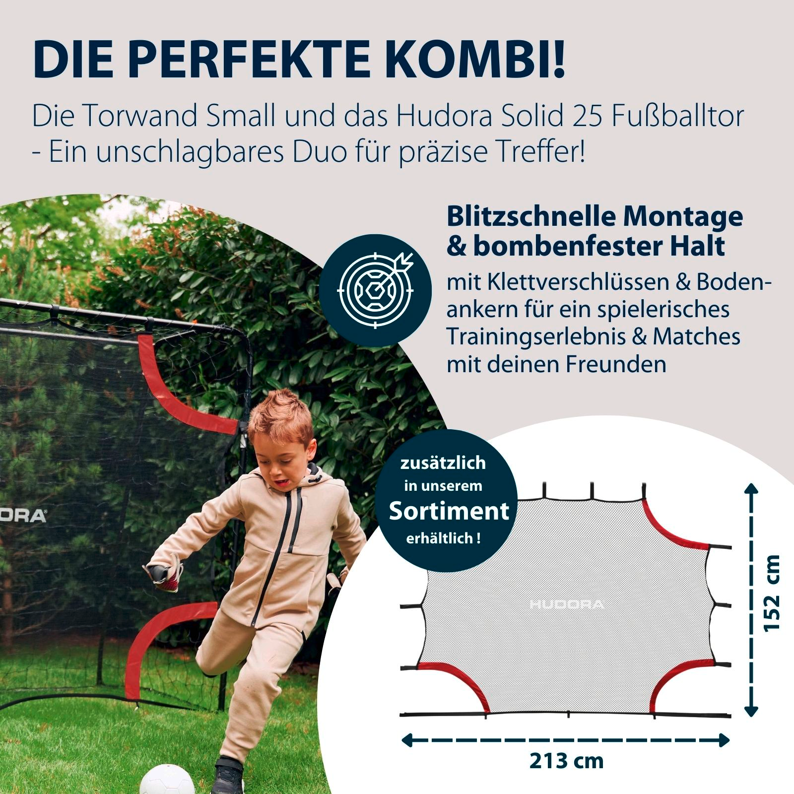 HUDORA Fußballtor Solid 25, Bild 6 von 7