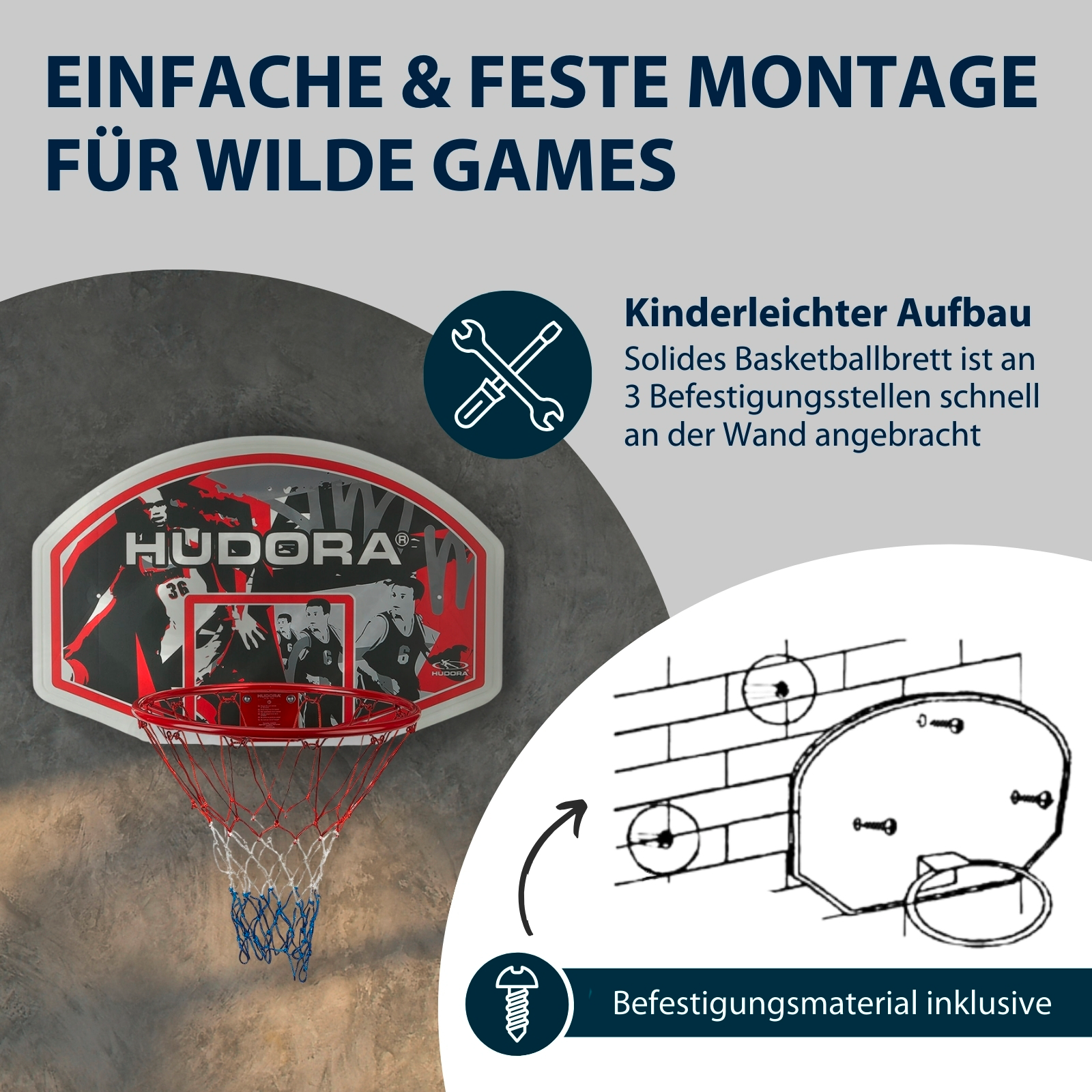 HUDORA Basketballkorbset In-/Outdoor, Bild 3 von 6