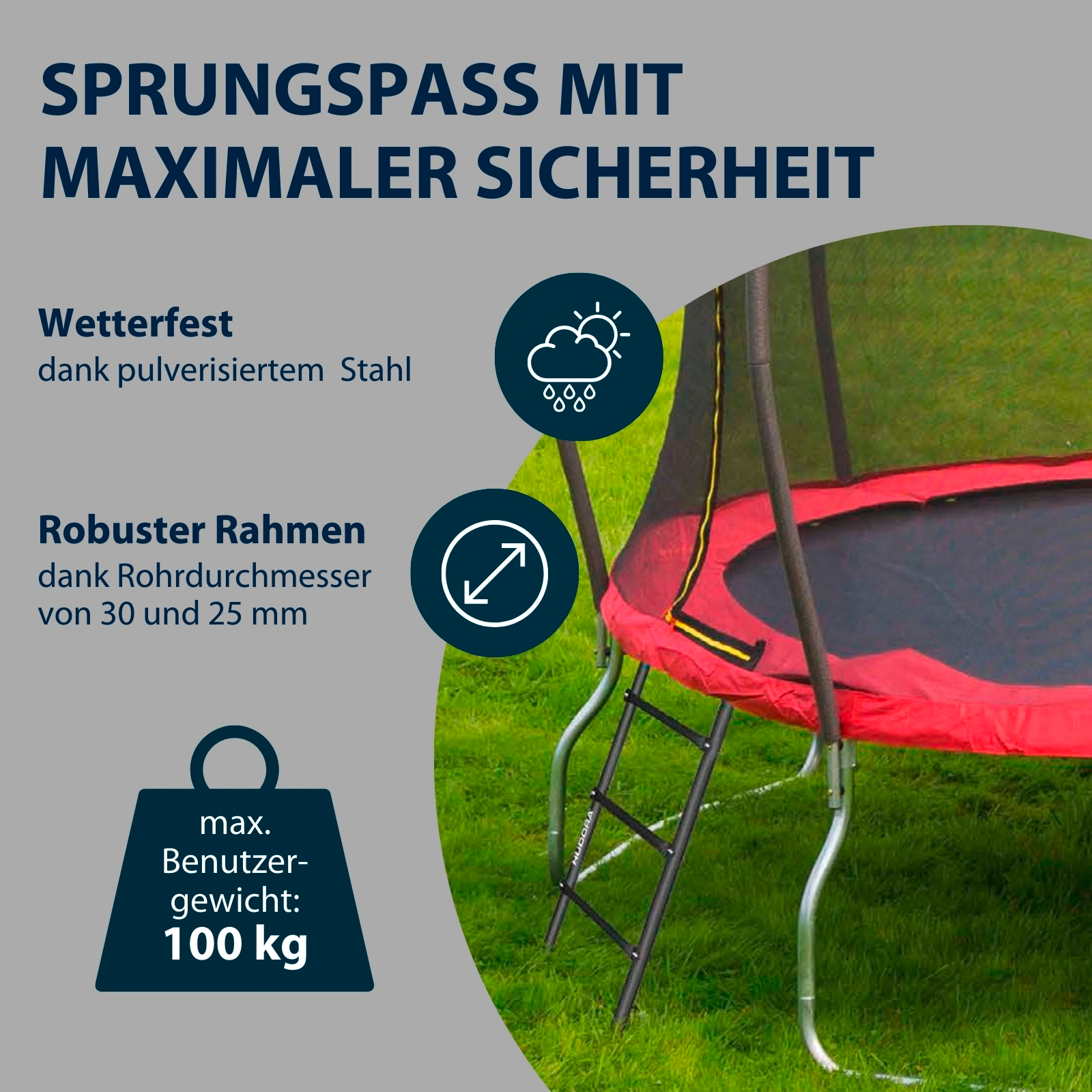 HUDORA Leiter für Gartentrampoline, Bild 3 von 5