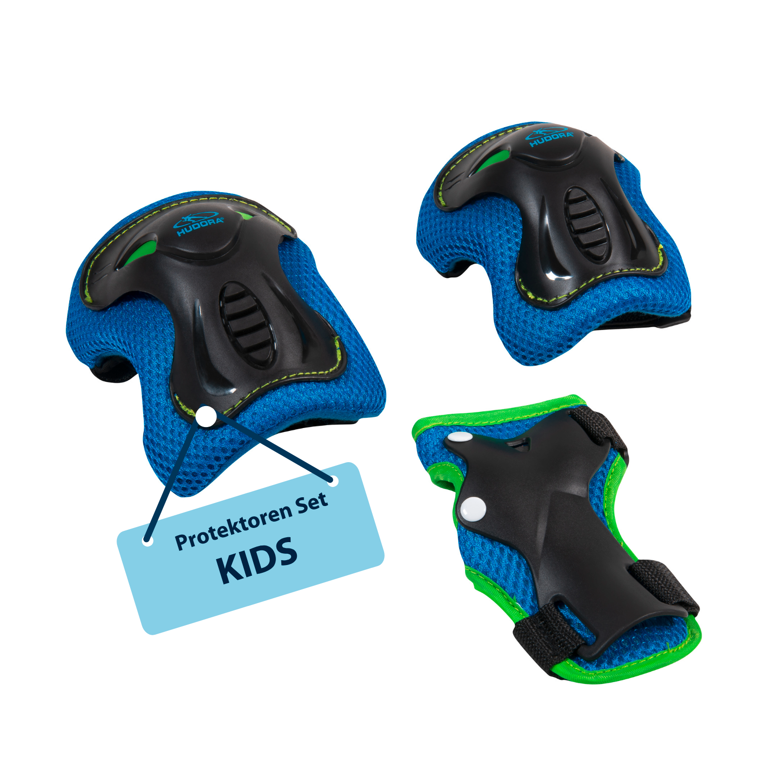 HUDORA Protektoren Set Kids blue XS, Bild 1 von 6