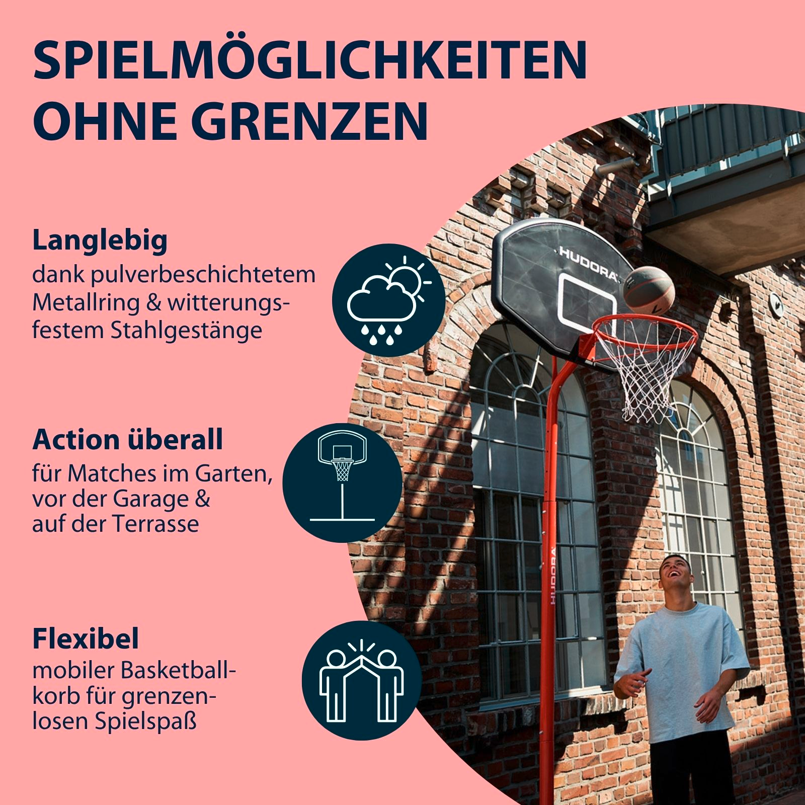 HUDORA Start Basketballständer 260, neu, Bild 4 von 6