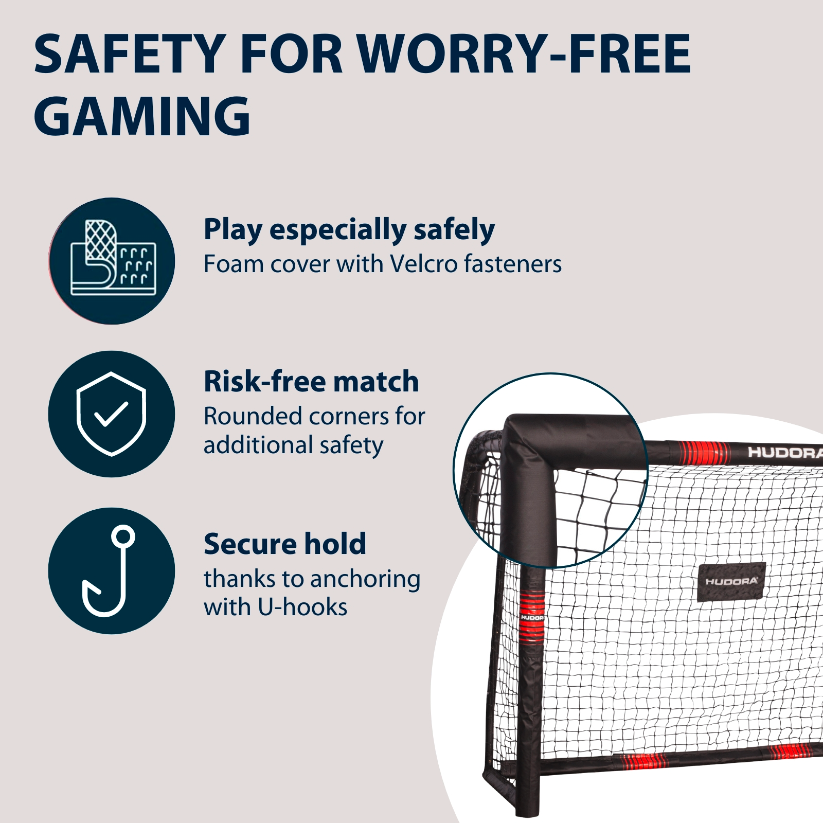 HUDORA Football Goal Pro Tect 180, image 4 from 7