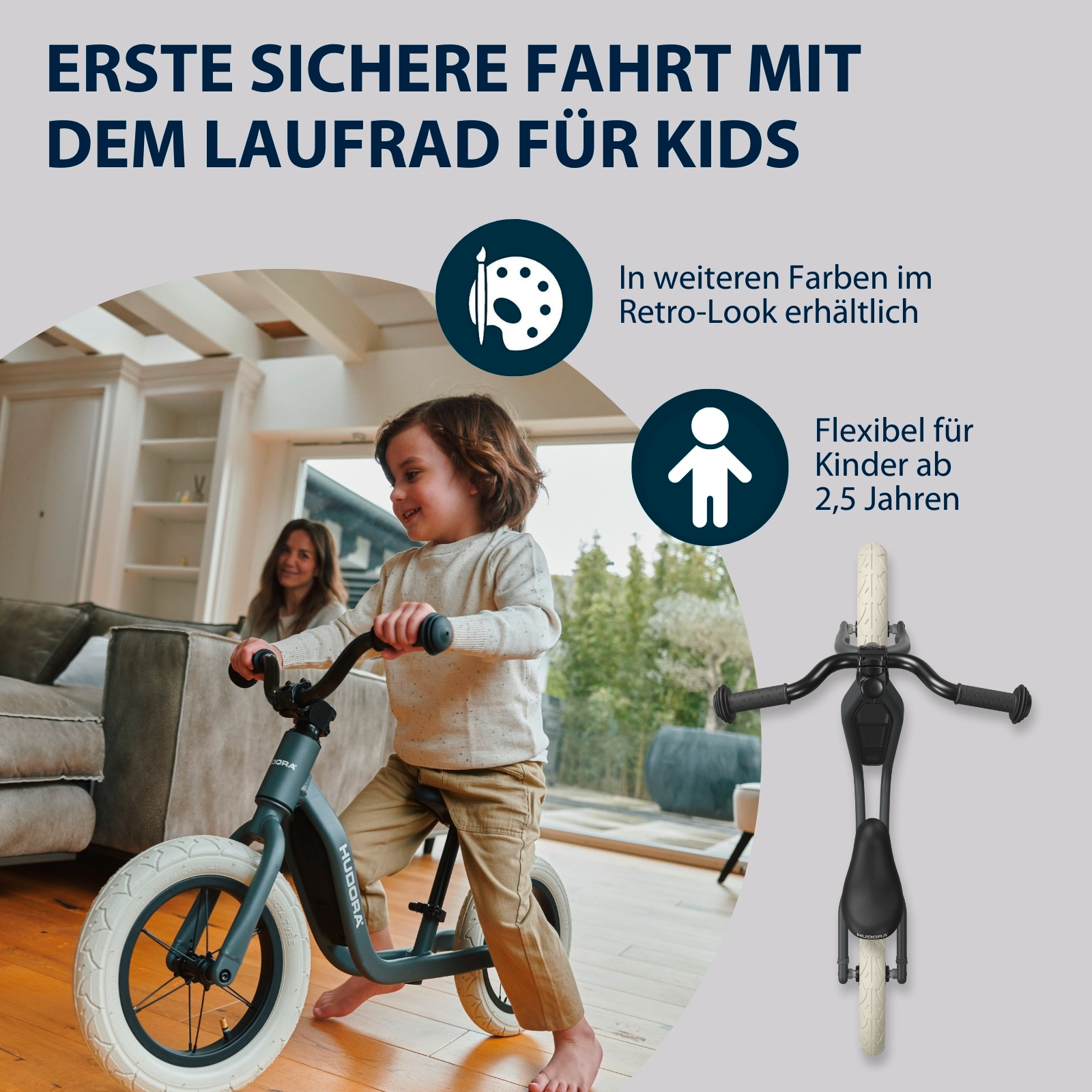 HUDORA Laufrad Explory, shadow, Bild 5 von 6