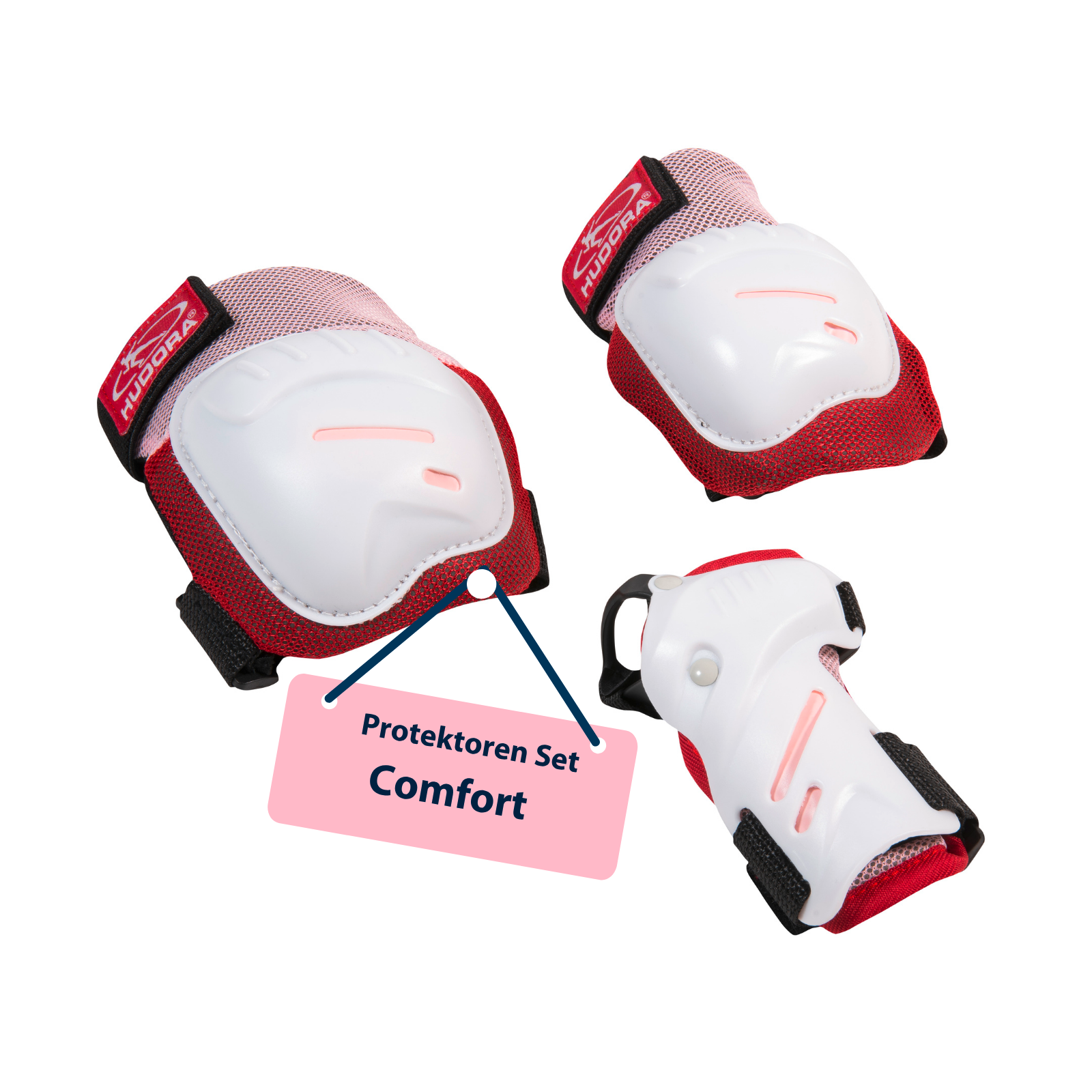 HUDORA Biomechanical Protector Set Comfort pink S