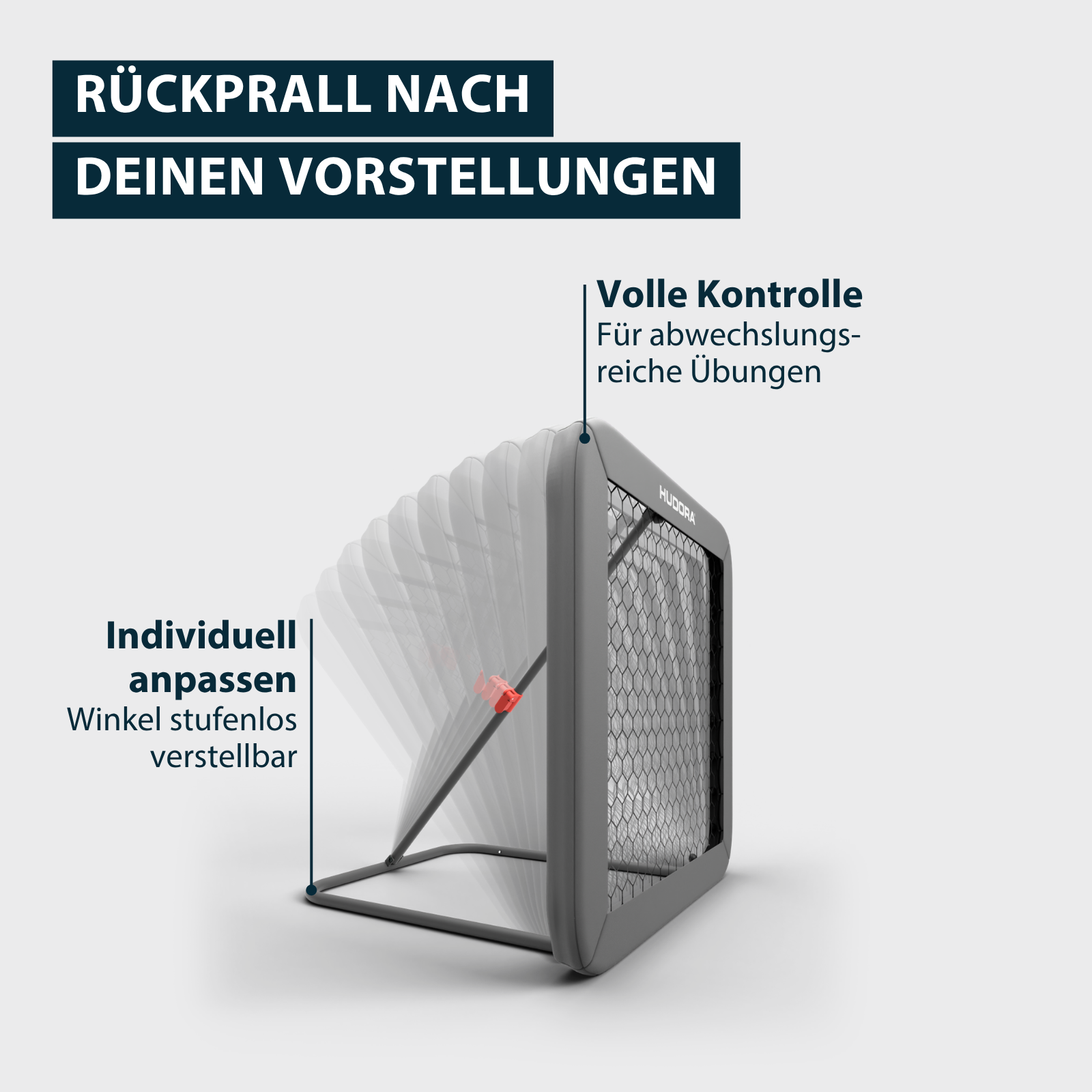 HUDORA Fußball Rebounder 100 Grey, Bild 4 von 7