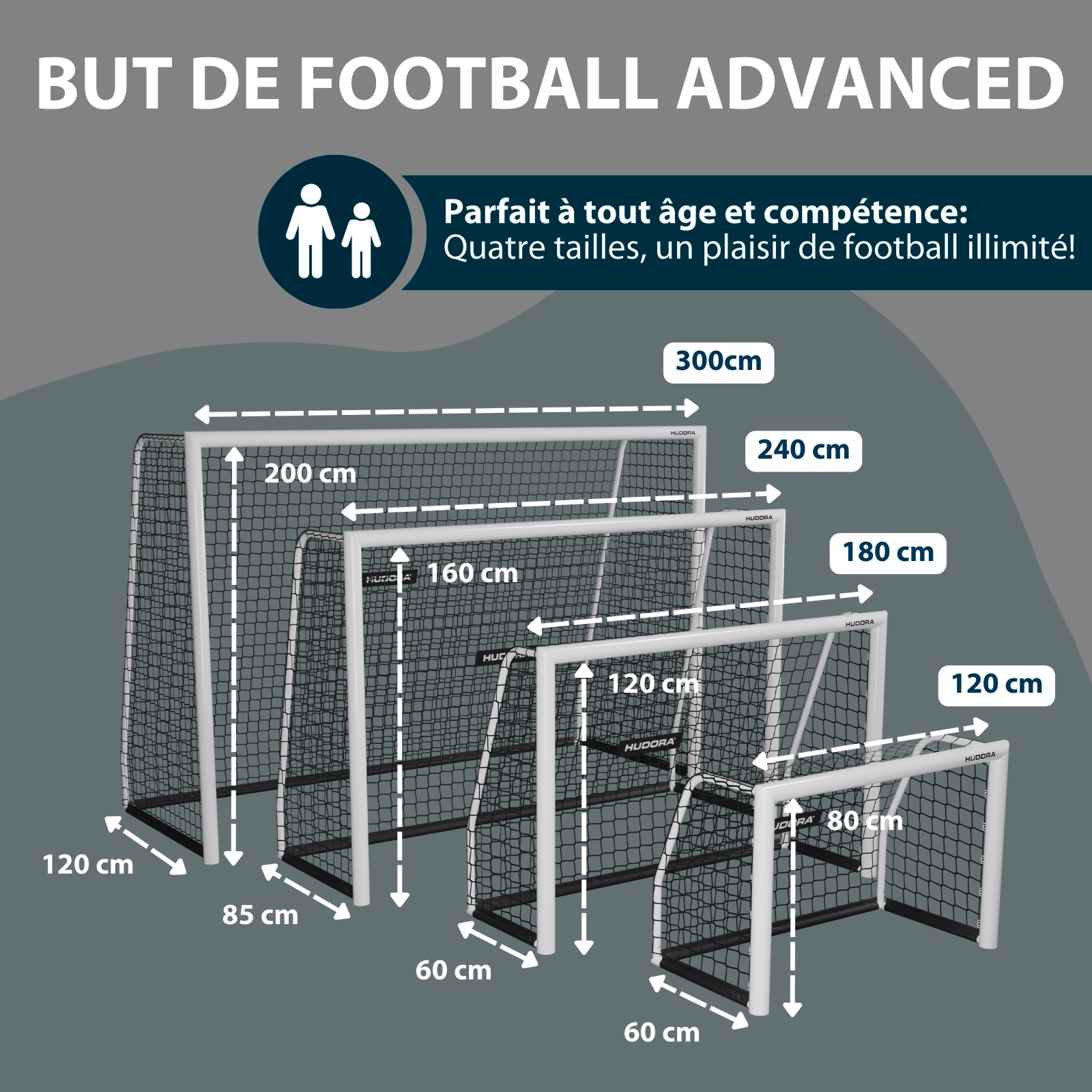 HUDORA football goal Advanced 240, image 2 from 7