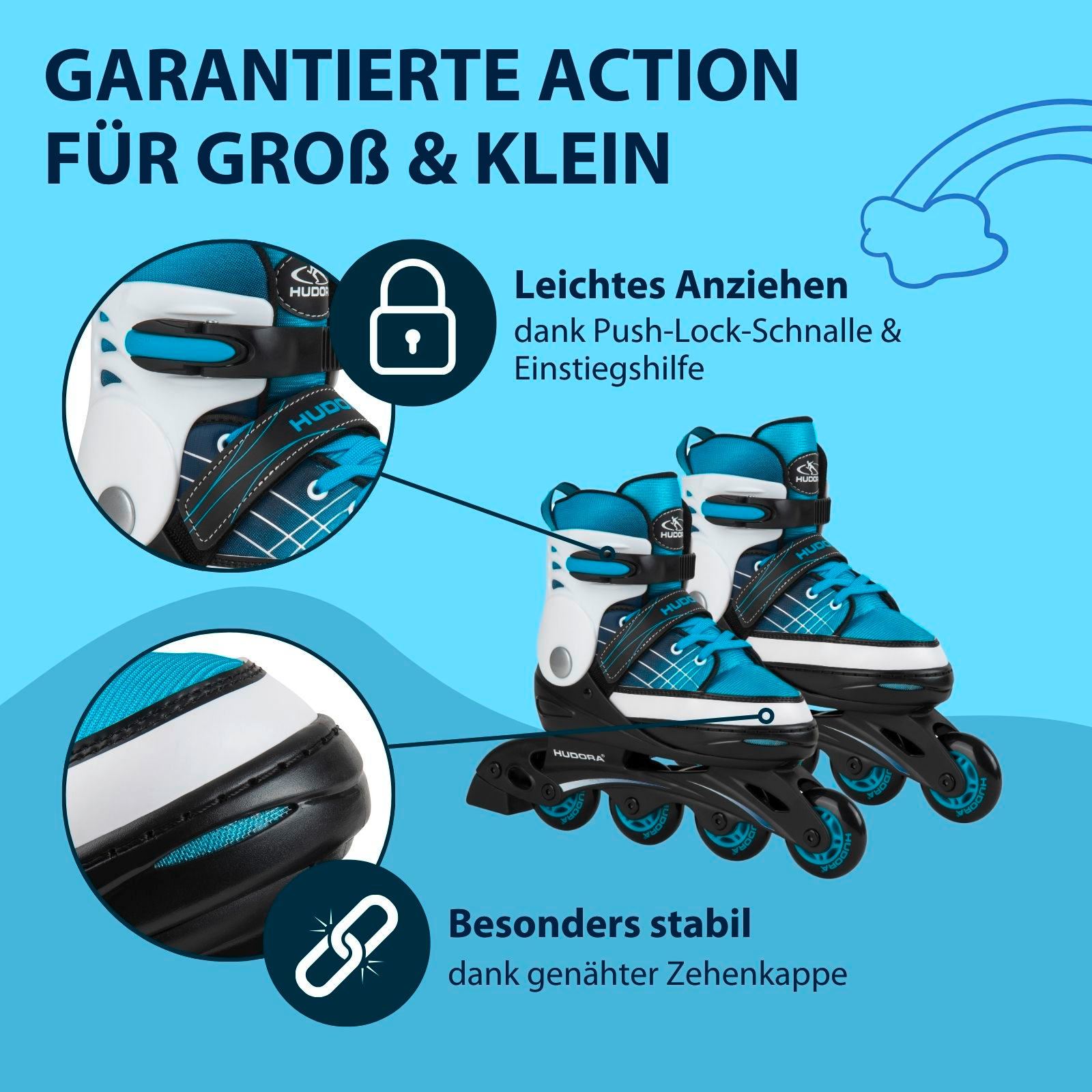 HUDORA Inline Skates Basic, blue, Bild 4 von 7