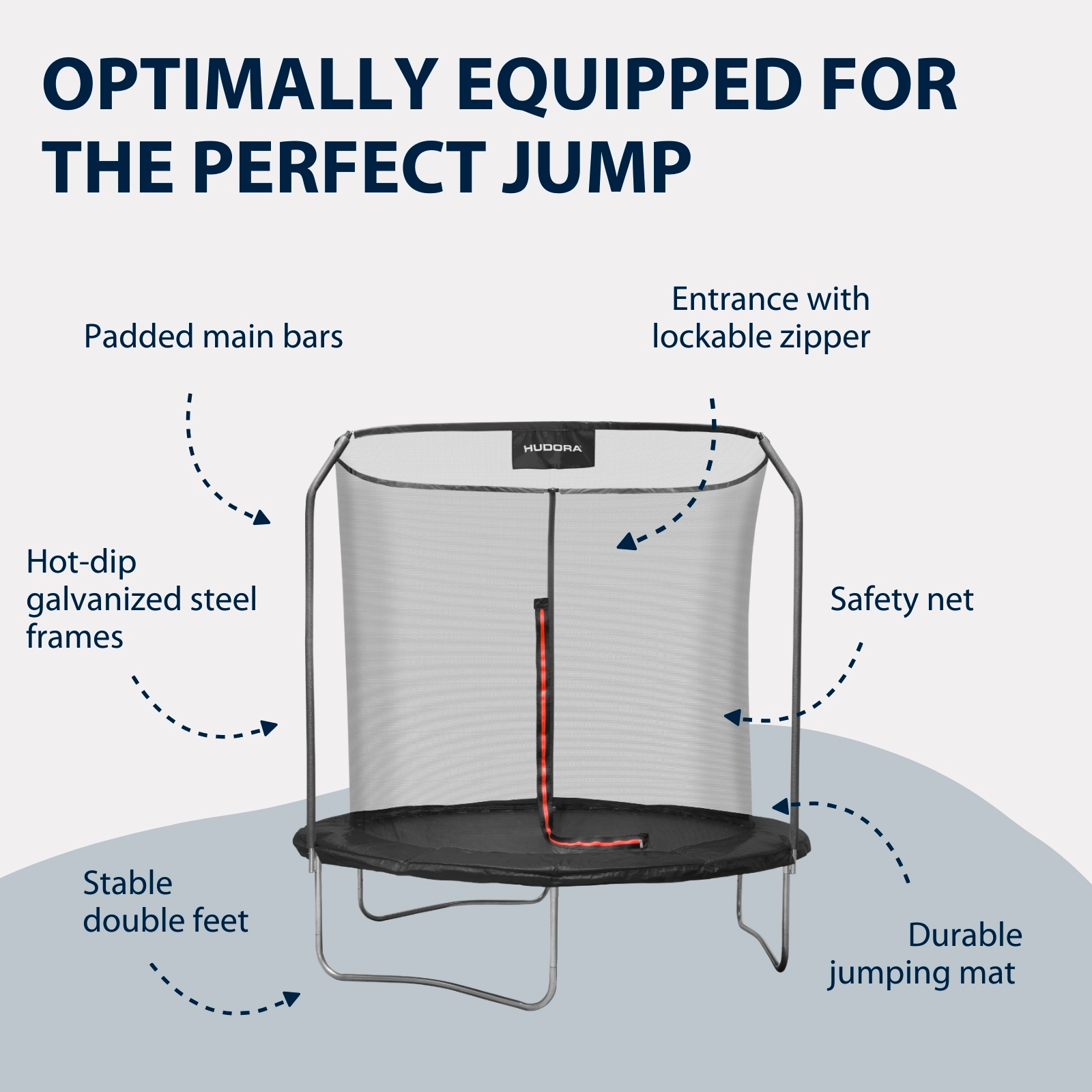 HUDORA First Trampoline 250V, image 3 from 7