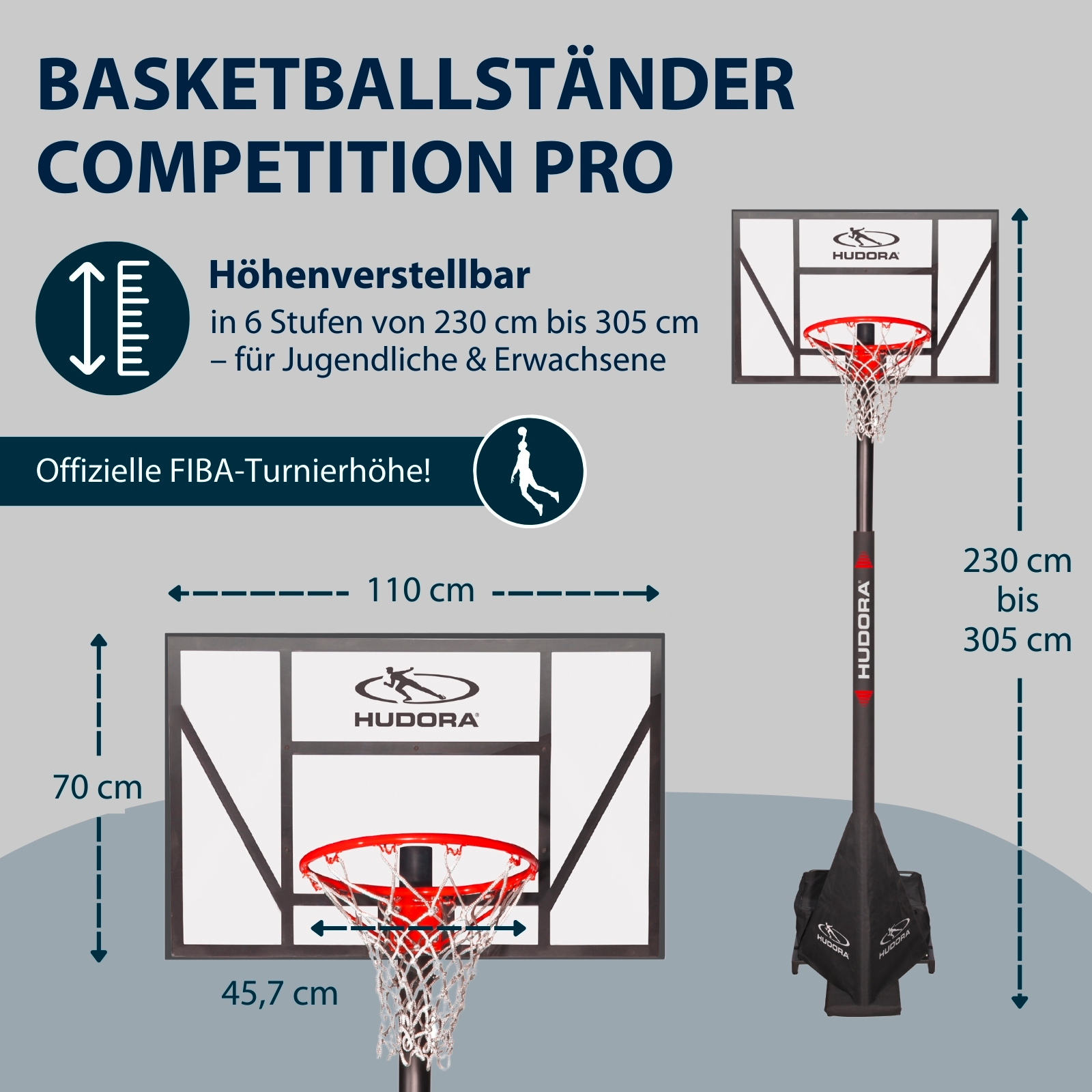 HUDORA Basketballständer Competition Pro, Bild 2 von 6