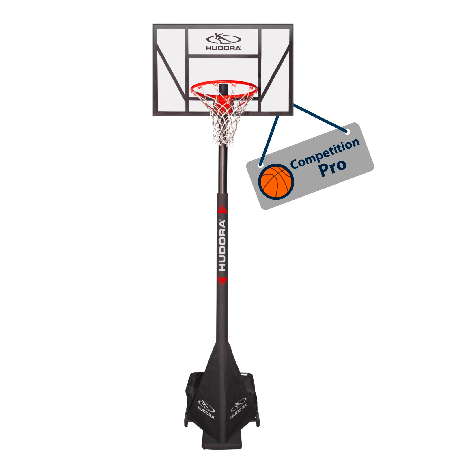 HUDORA Competition Pro basketball stand