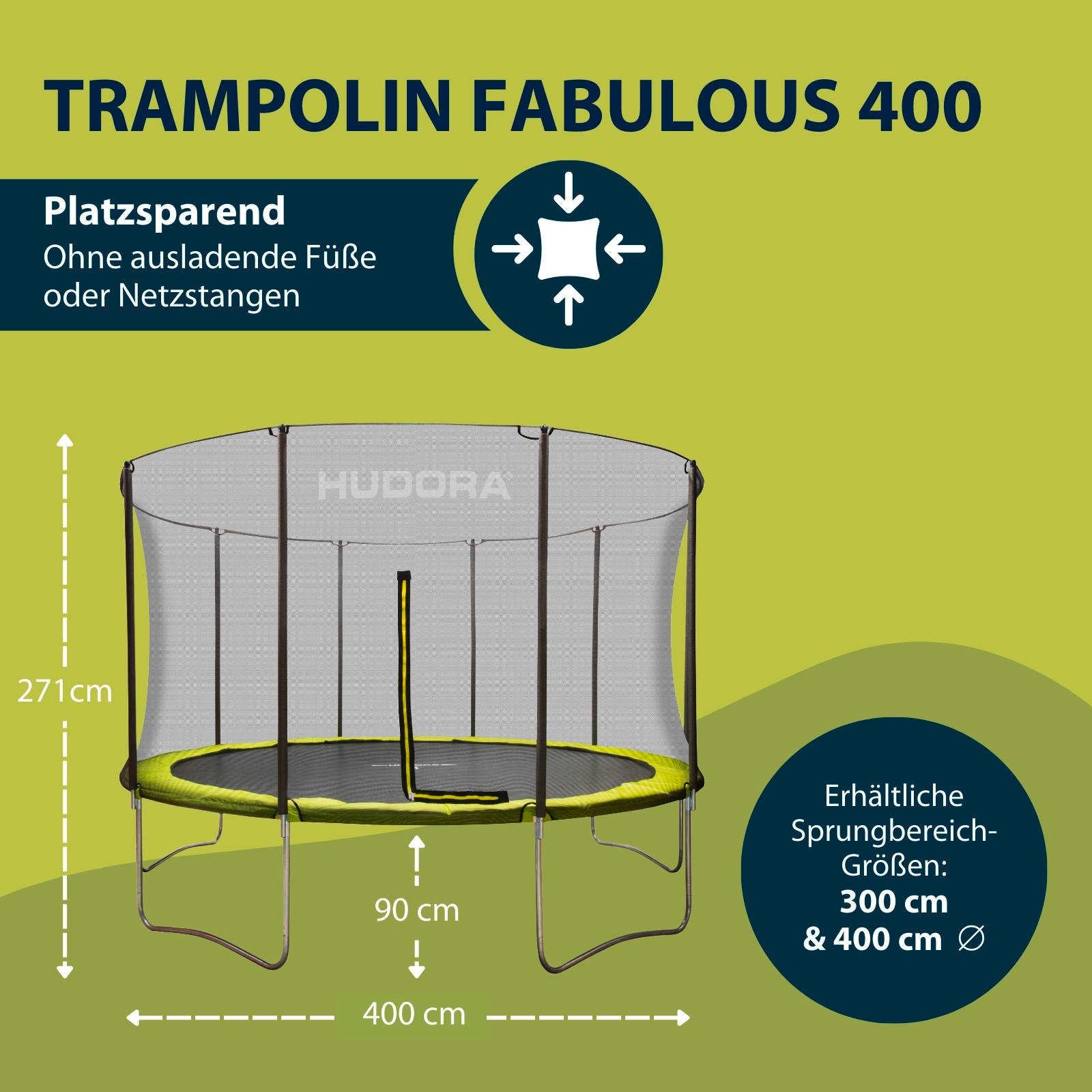 HUDORA Fabulous Trampolin 400V, Bild 2 von 7