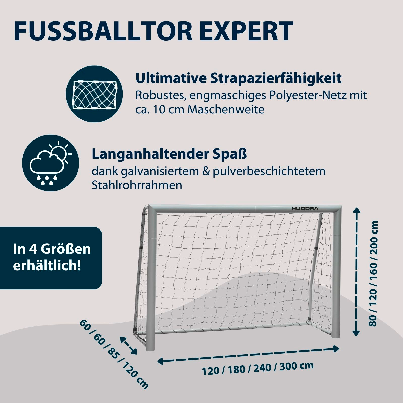 HUDORA Fußballtor Expert 180, Bild 2 von 7