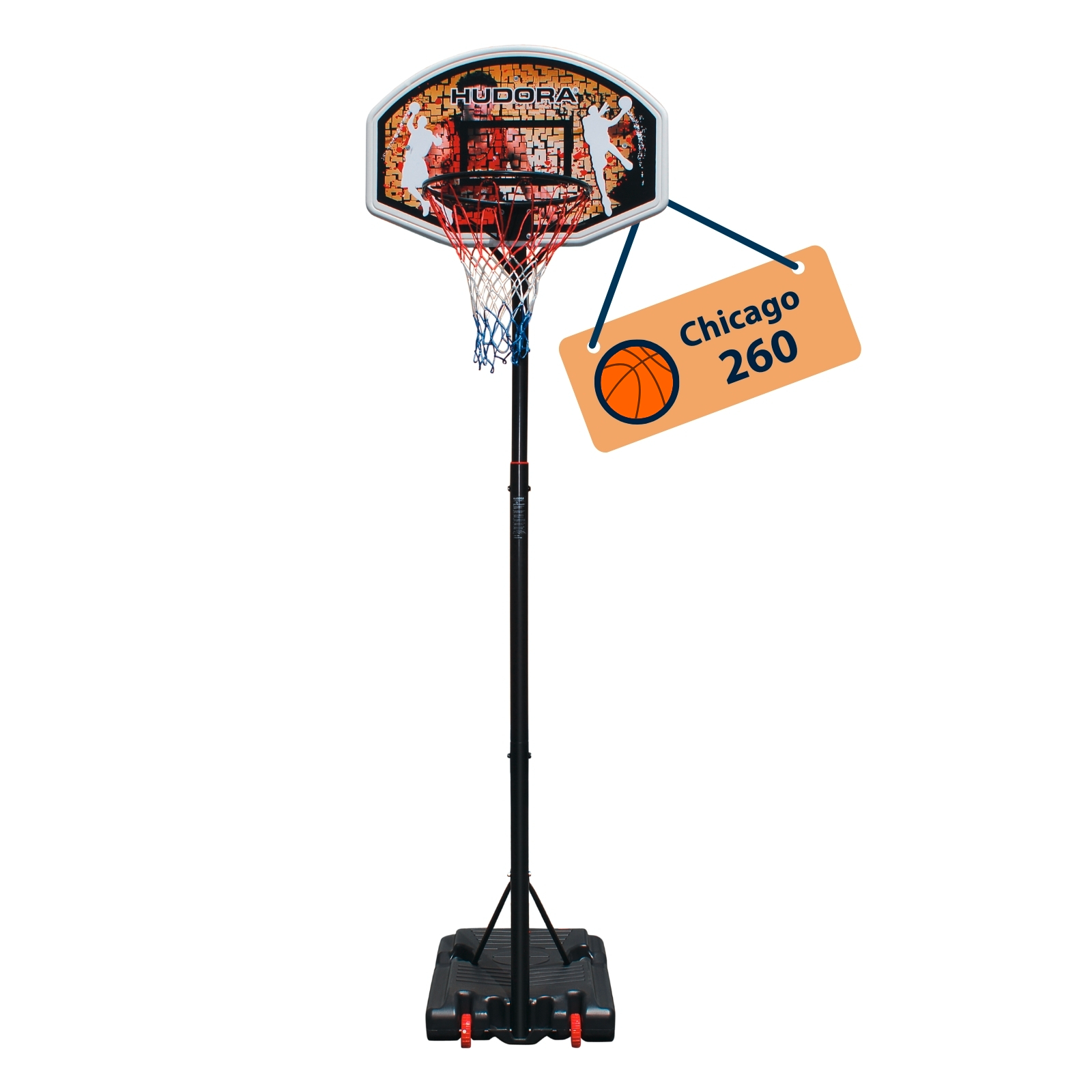HUDORA Basketballständer Chicago 260