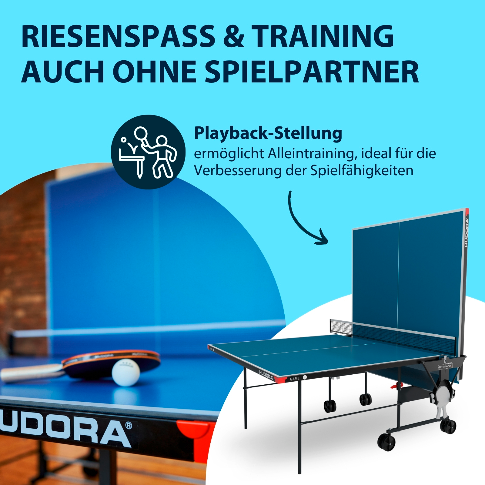 HUDORA Tischtennisplatte Game, Bild 4 von 7
