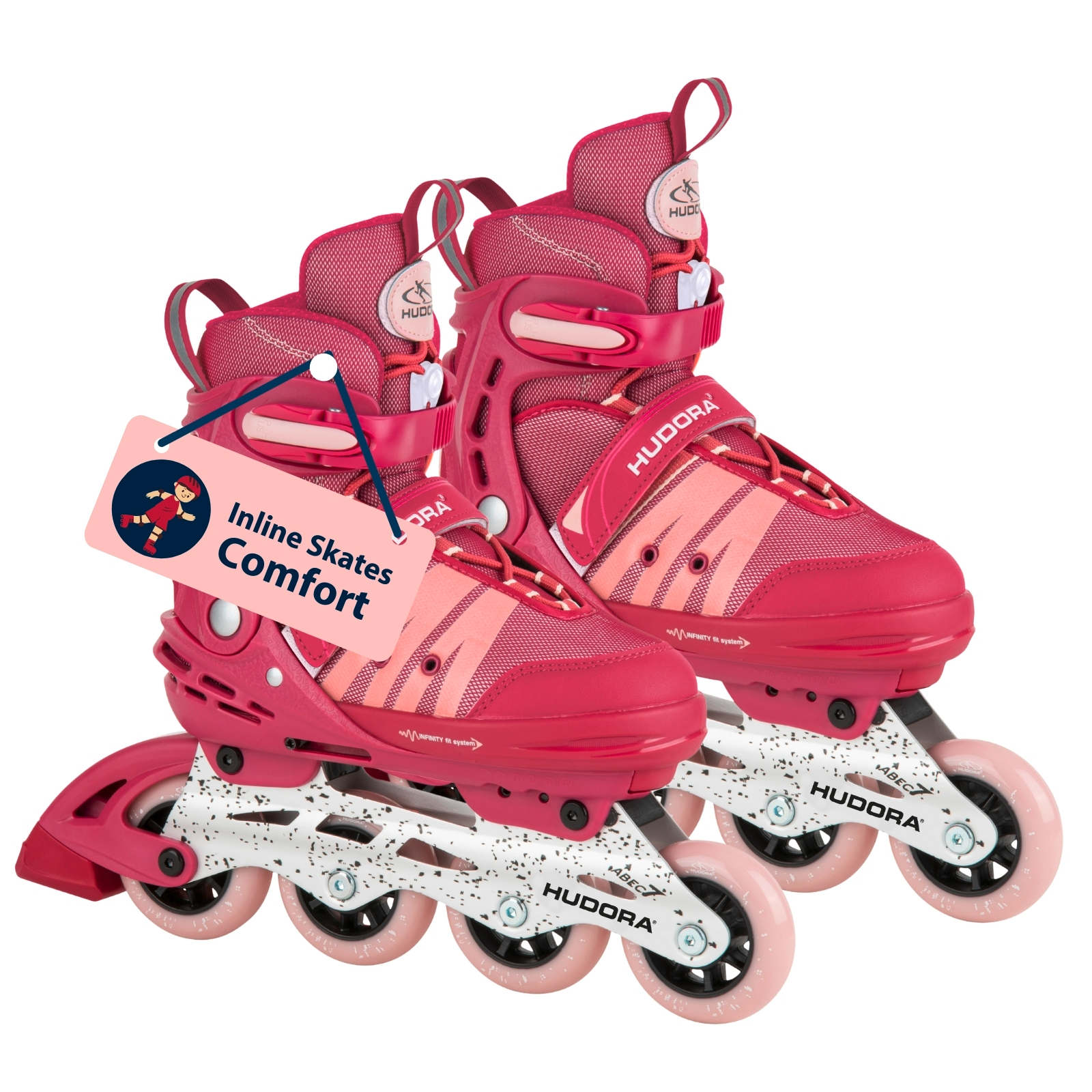 Inline Skates Comfort, strong berry, size 35-40, image 1 from 7