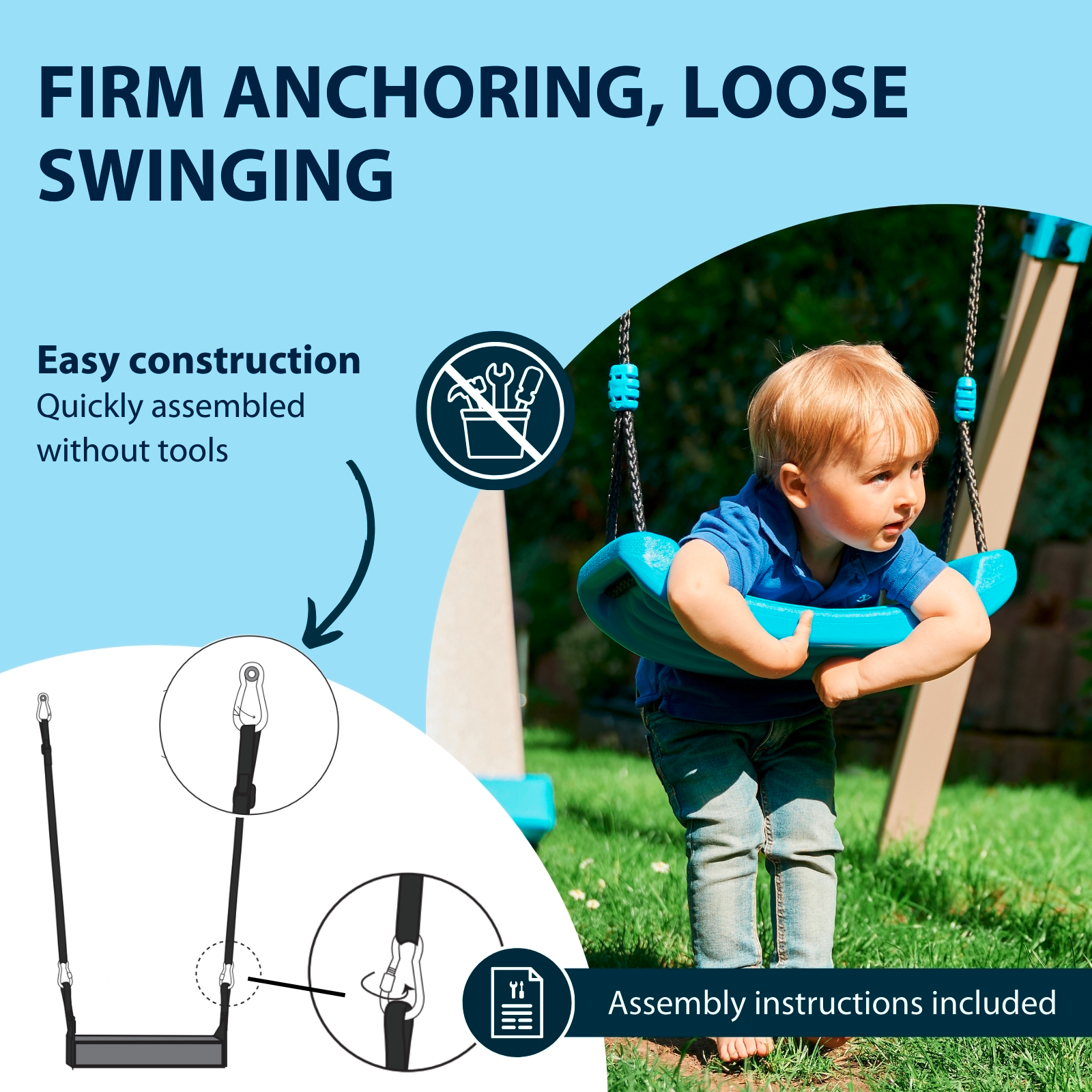HUDORA Comfort swing seat, small, image 4 from 6