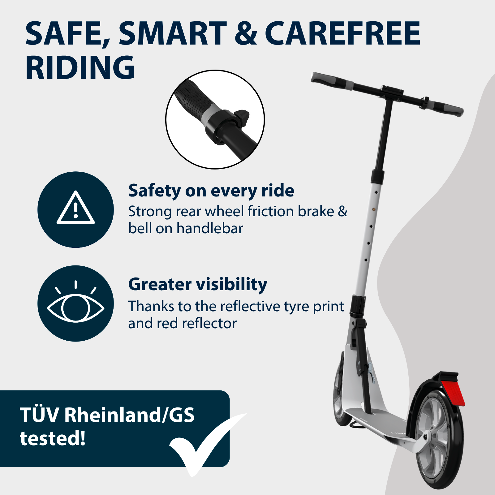 HUDORA BigWheel® 230 Advanced, scooter black, image 5 from 7