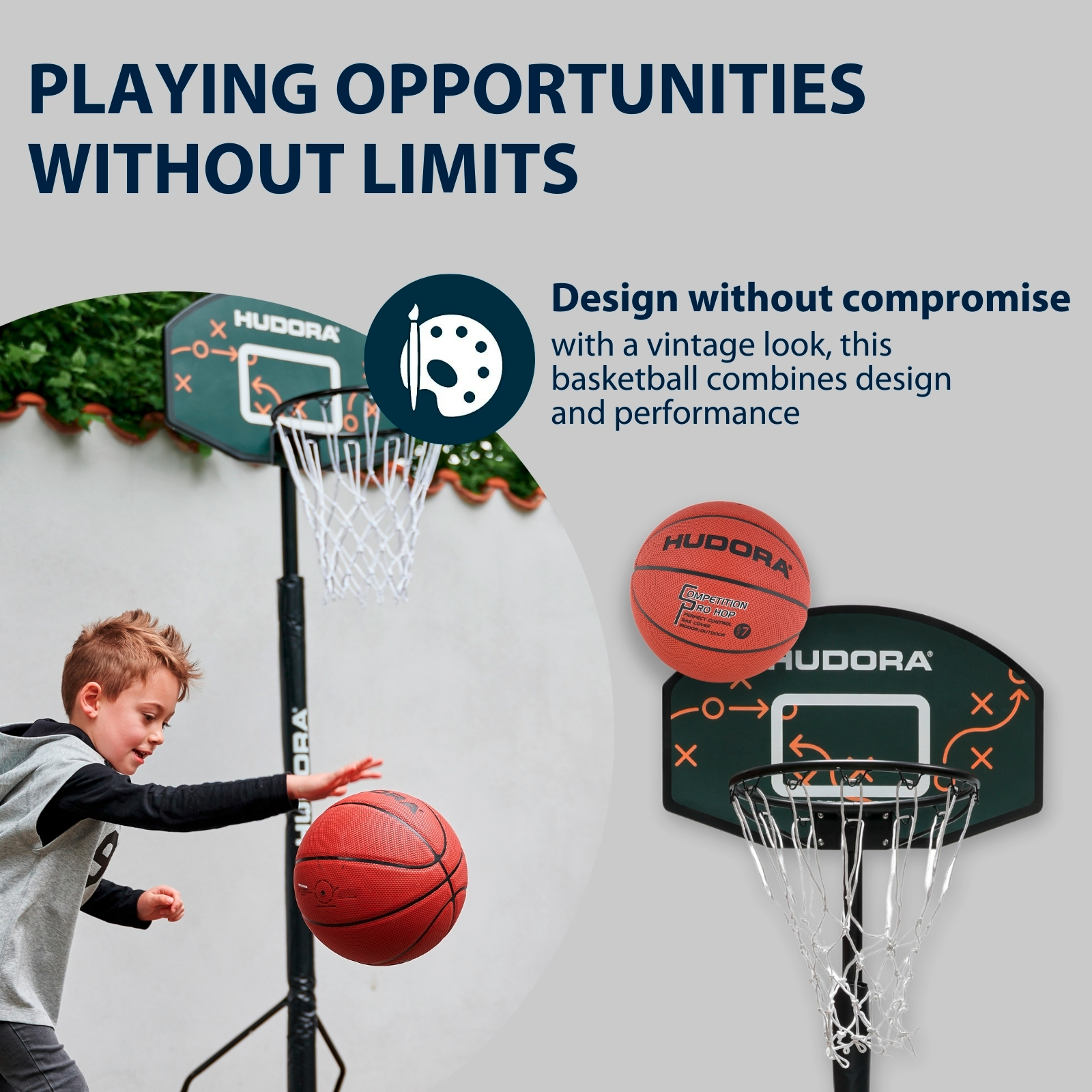 HUDORA Basketball Competition Pro Hop, size 7, image 4 from 5