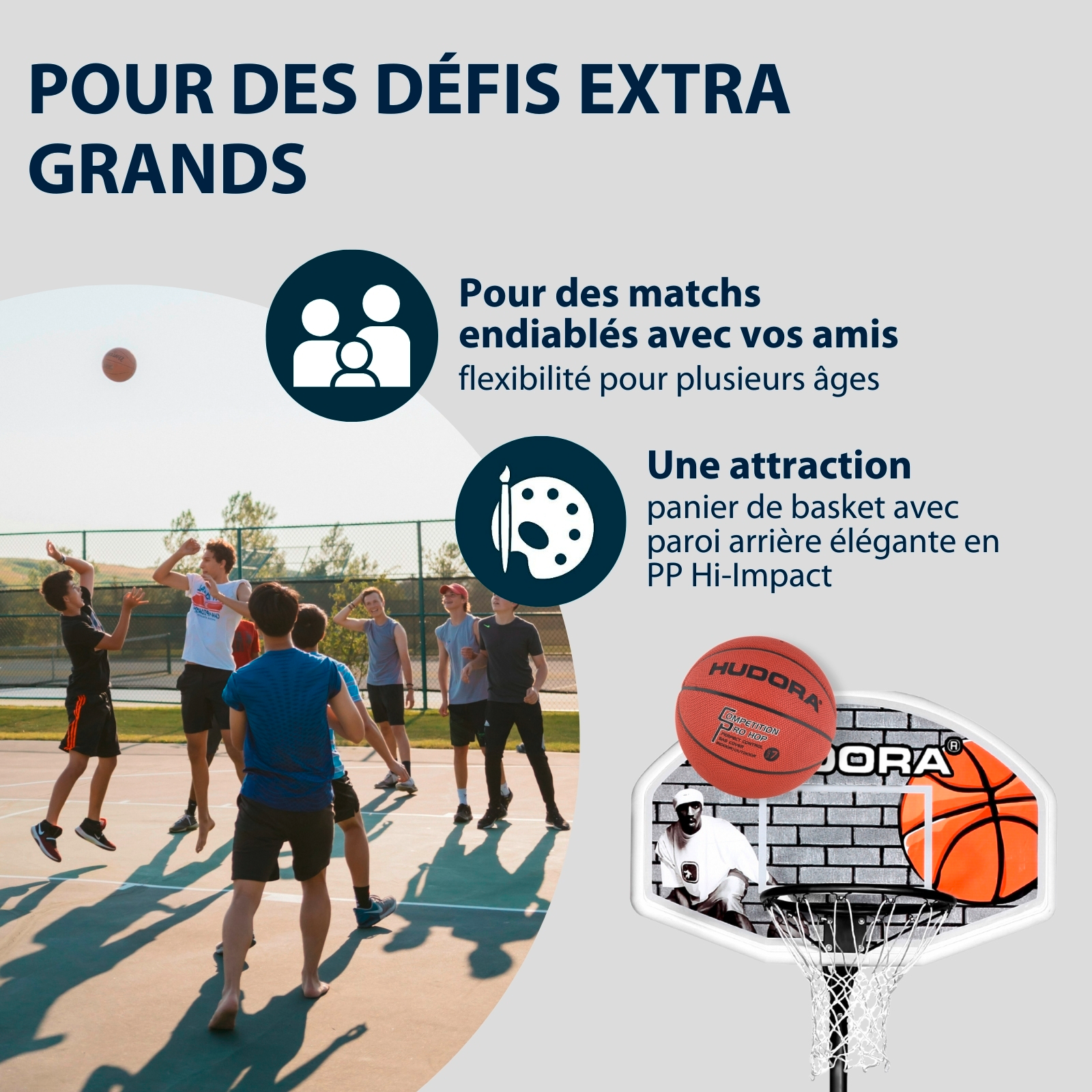HUDORA Basketballständer XXL 305, image 5 from 6