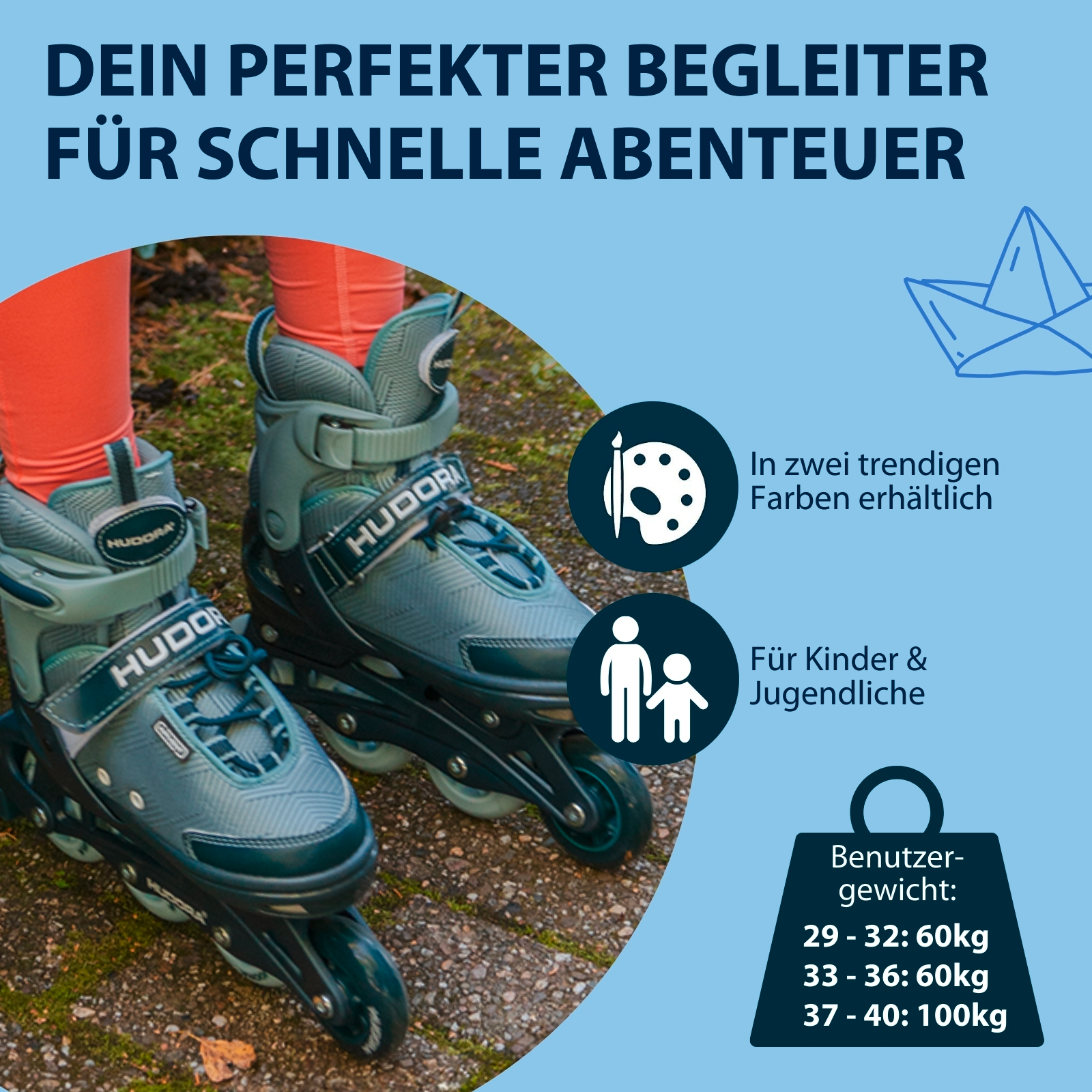 Inline Skates, Leon 2.0, ocean, Gr. 29-40, Bild 6 von 7