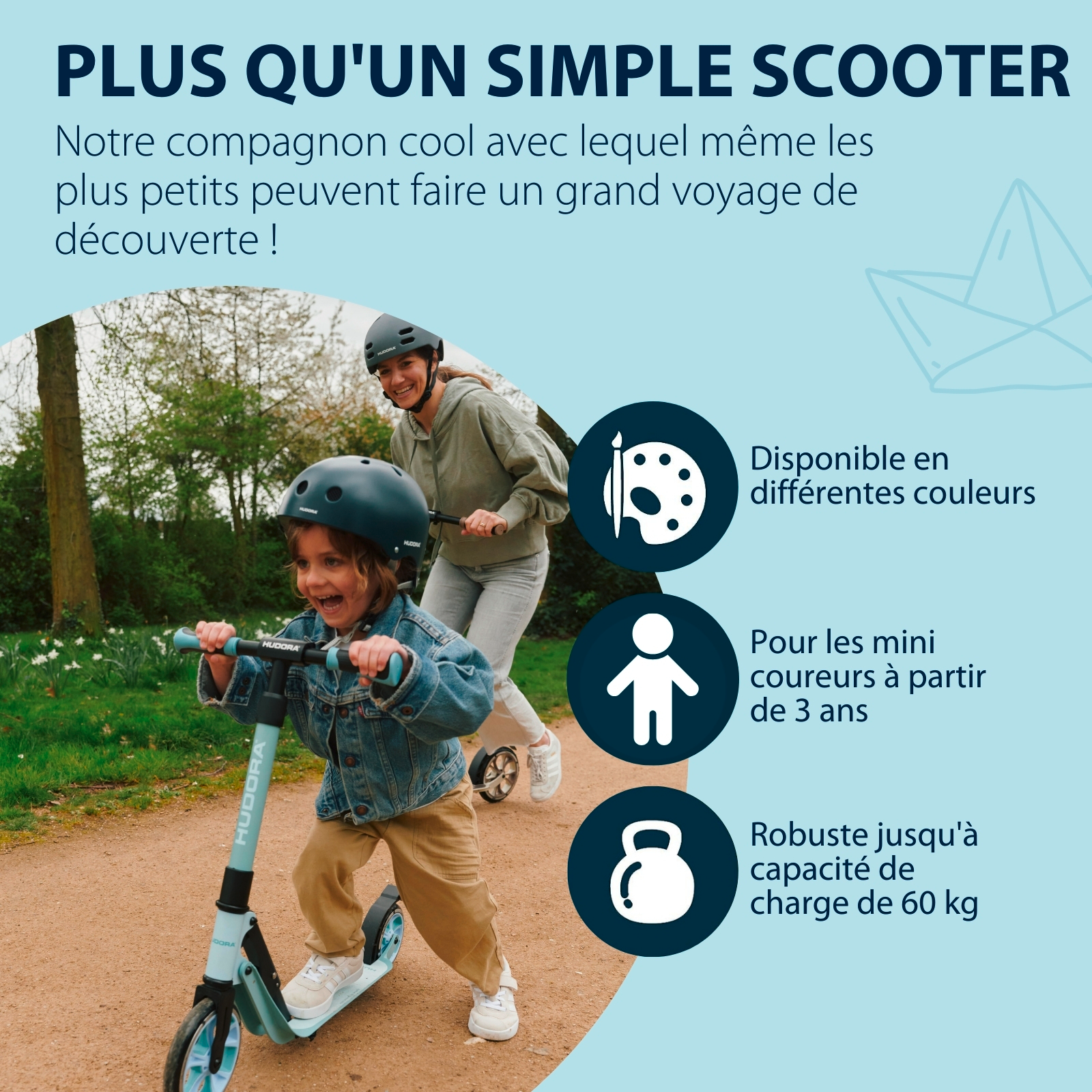 HUDORA BigWheel® 180 Advanced Junior, sky blue, image 6 from 7