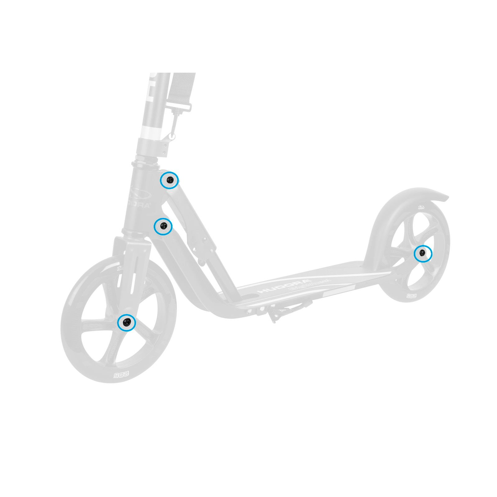 1 Schrauben Set  für HUDORA BigWheel Air 230, komplett