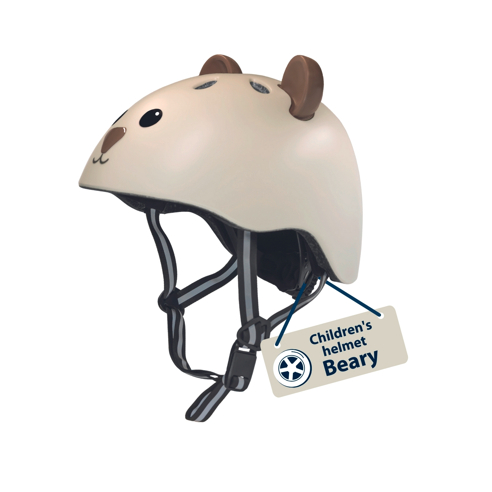 HUDORA children's helmet Beary, mocha, size 44-47